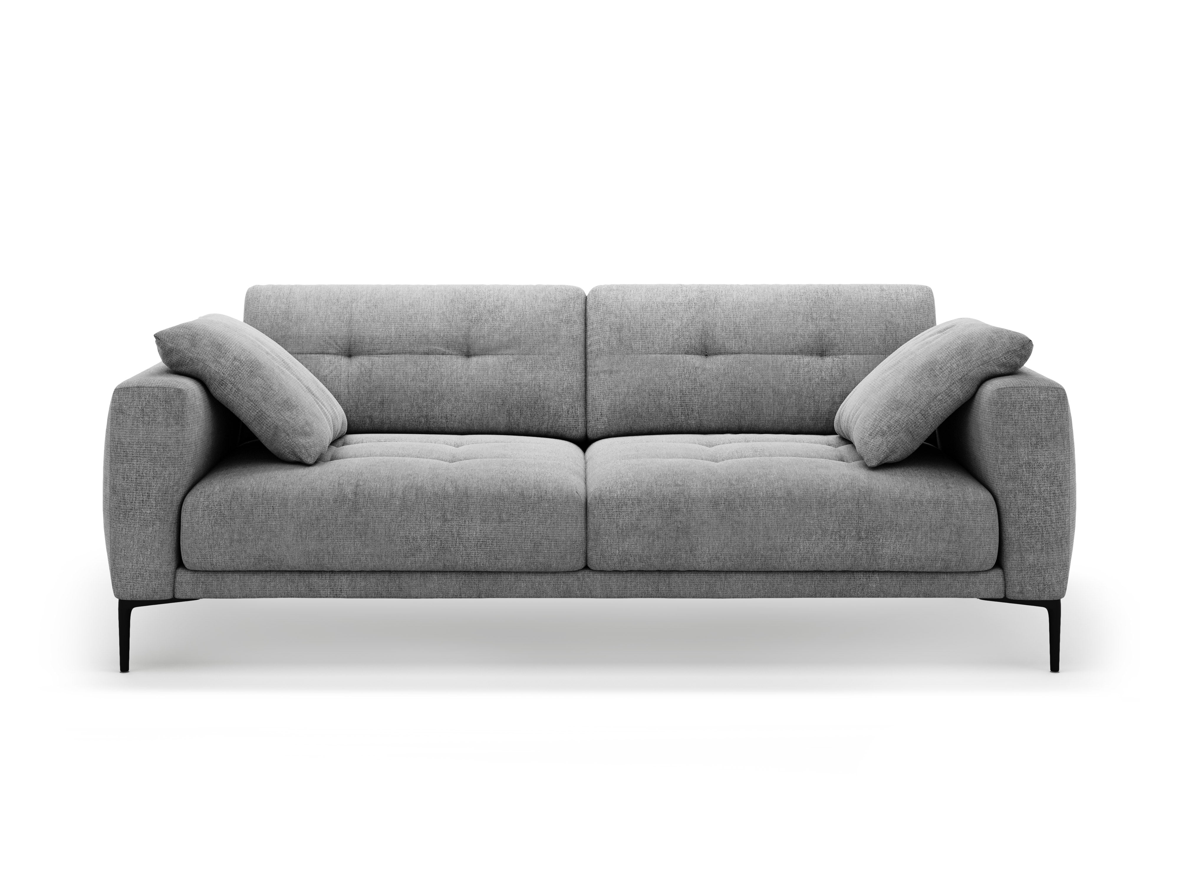 4-seater Sofa BEMY gray chenille