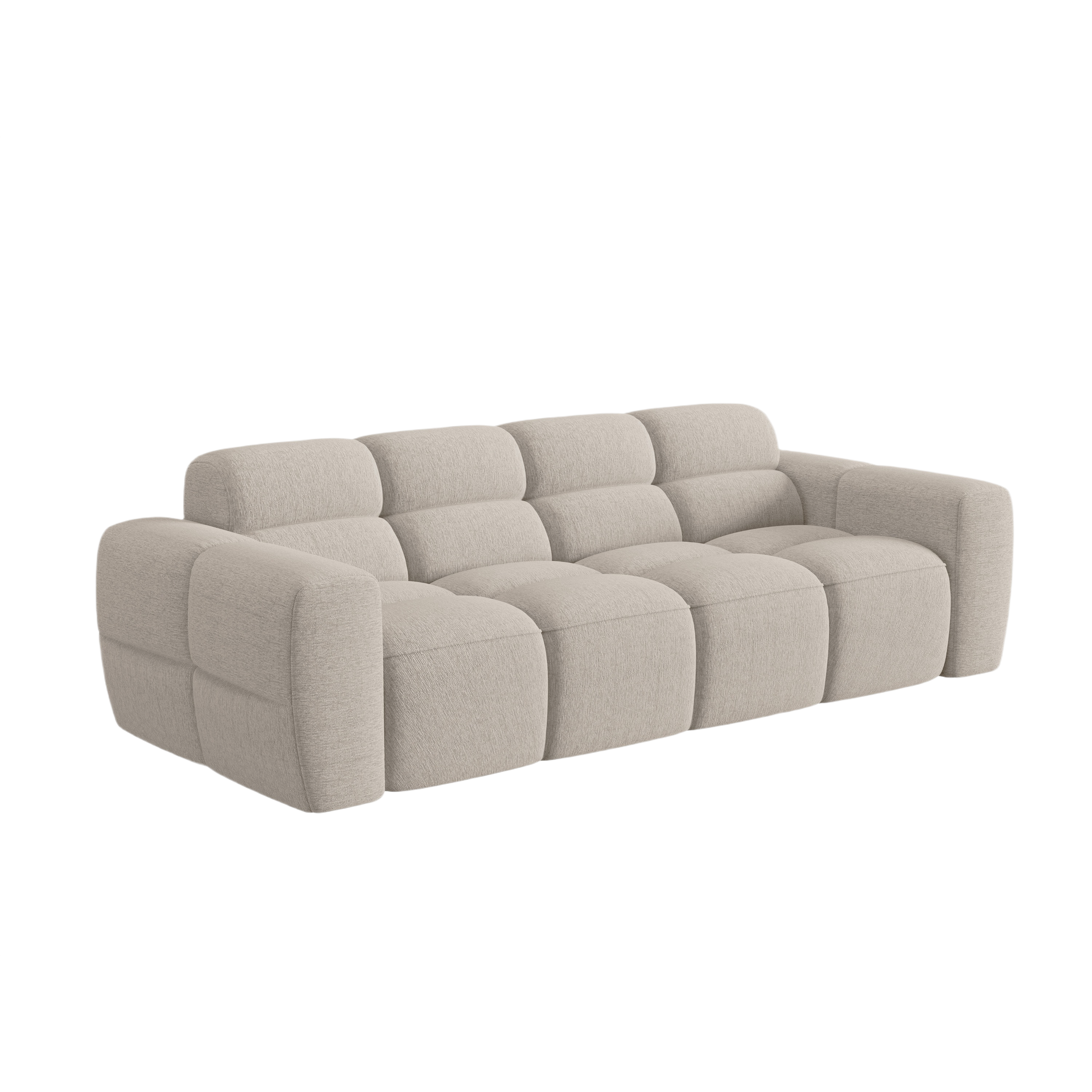 4-seater sofa LISA sand chenille