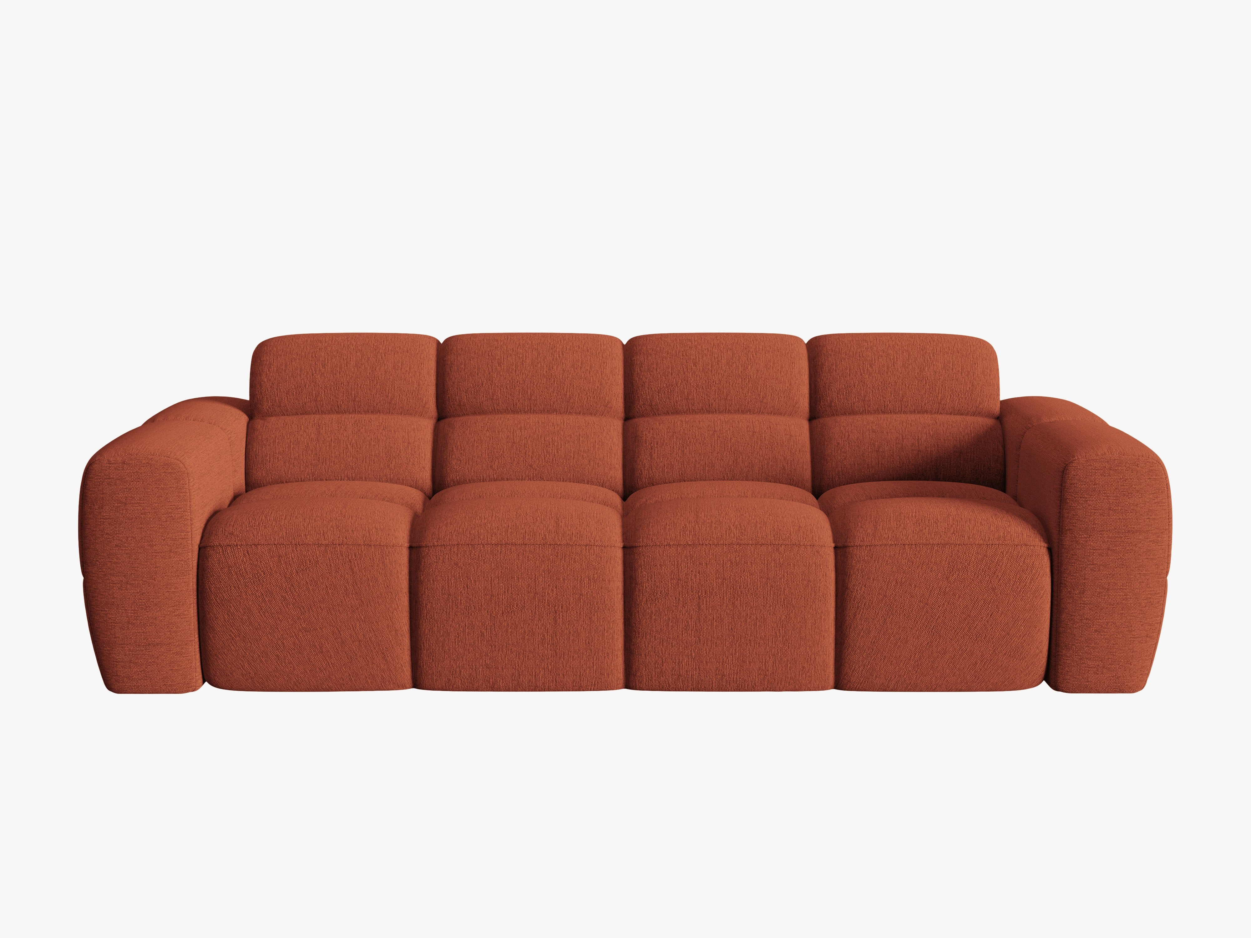 4-seater Sofa LISA terracotta chenille