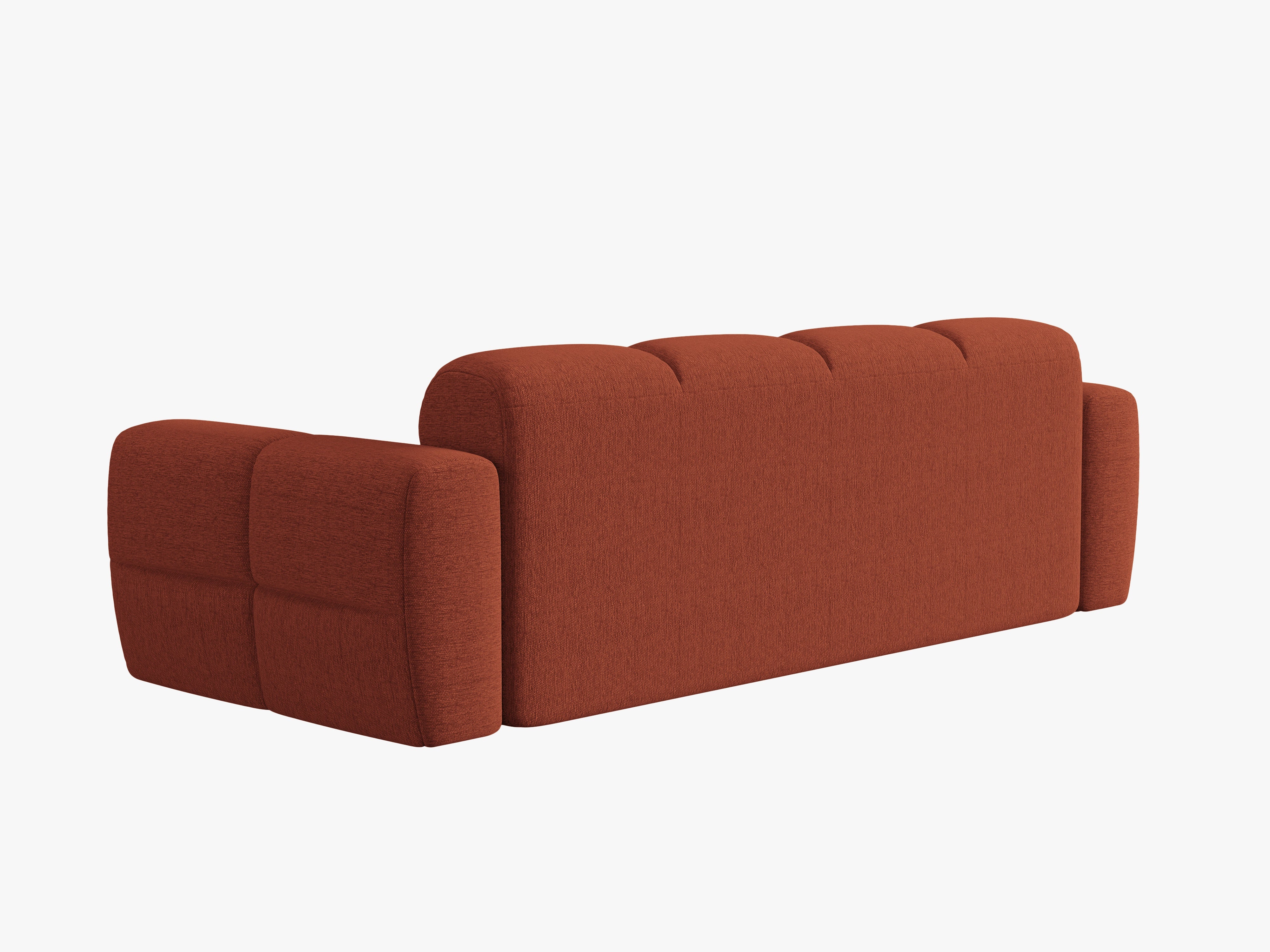 4-seater Sofa LISA terracotta chenille