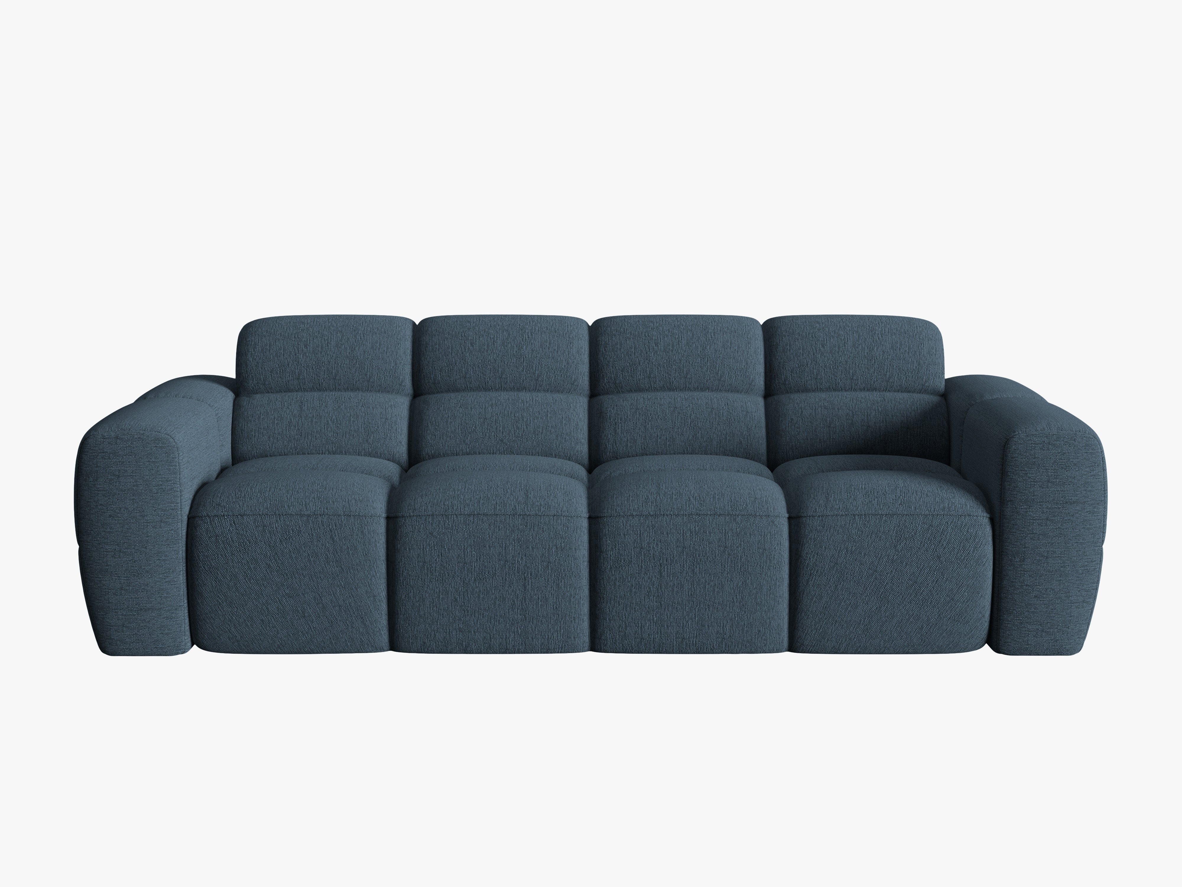 4-seater sofa LISA dark blue chenille