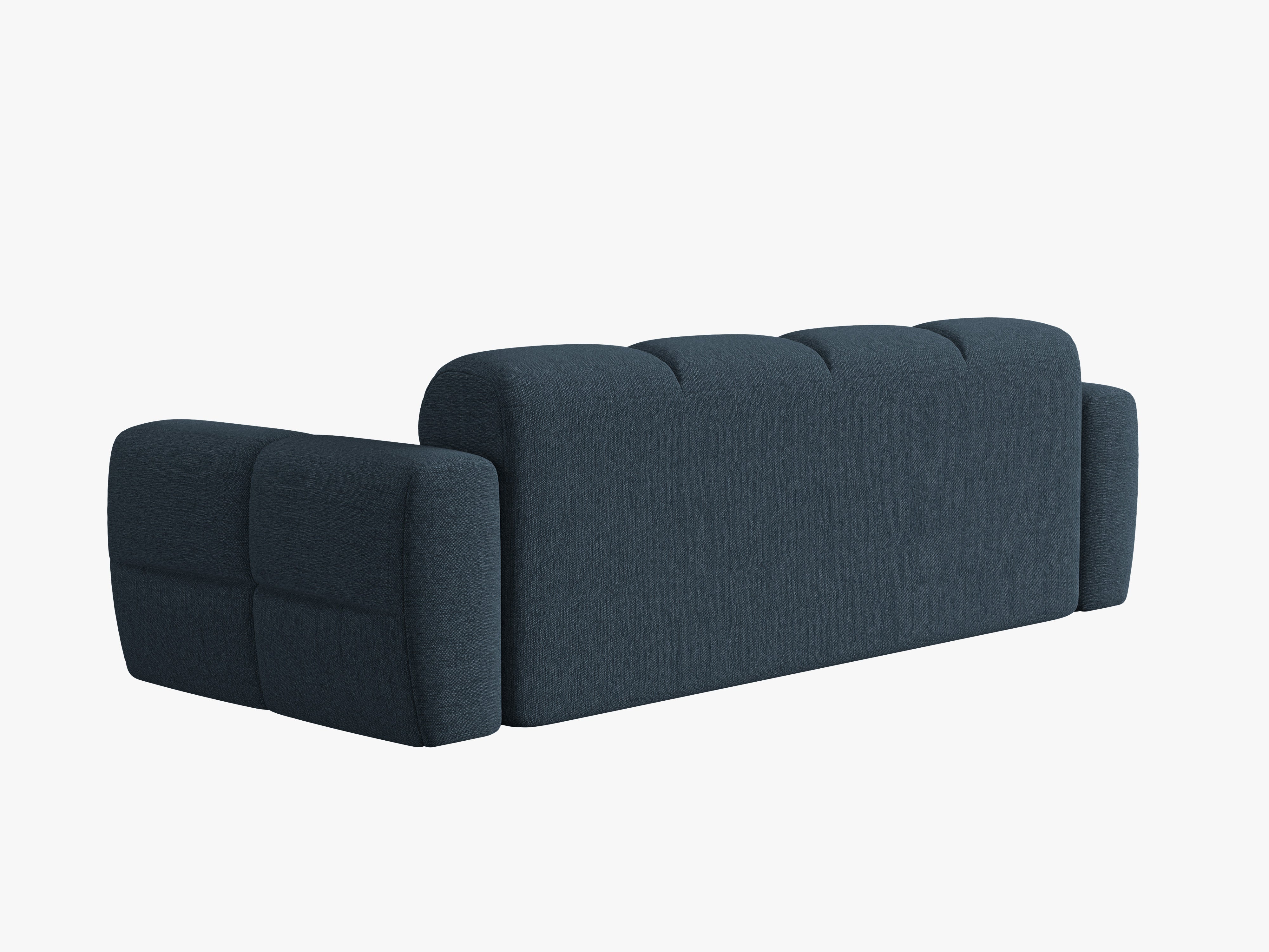 4-seater sofa LISA dark blue chenille