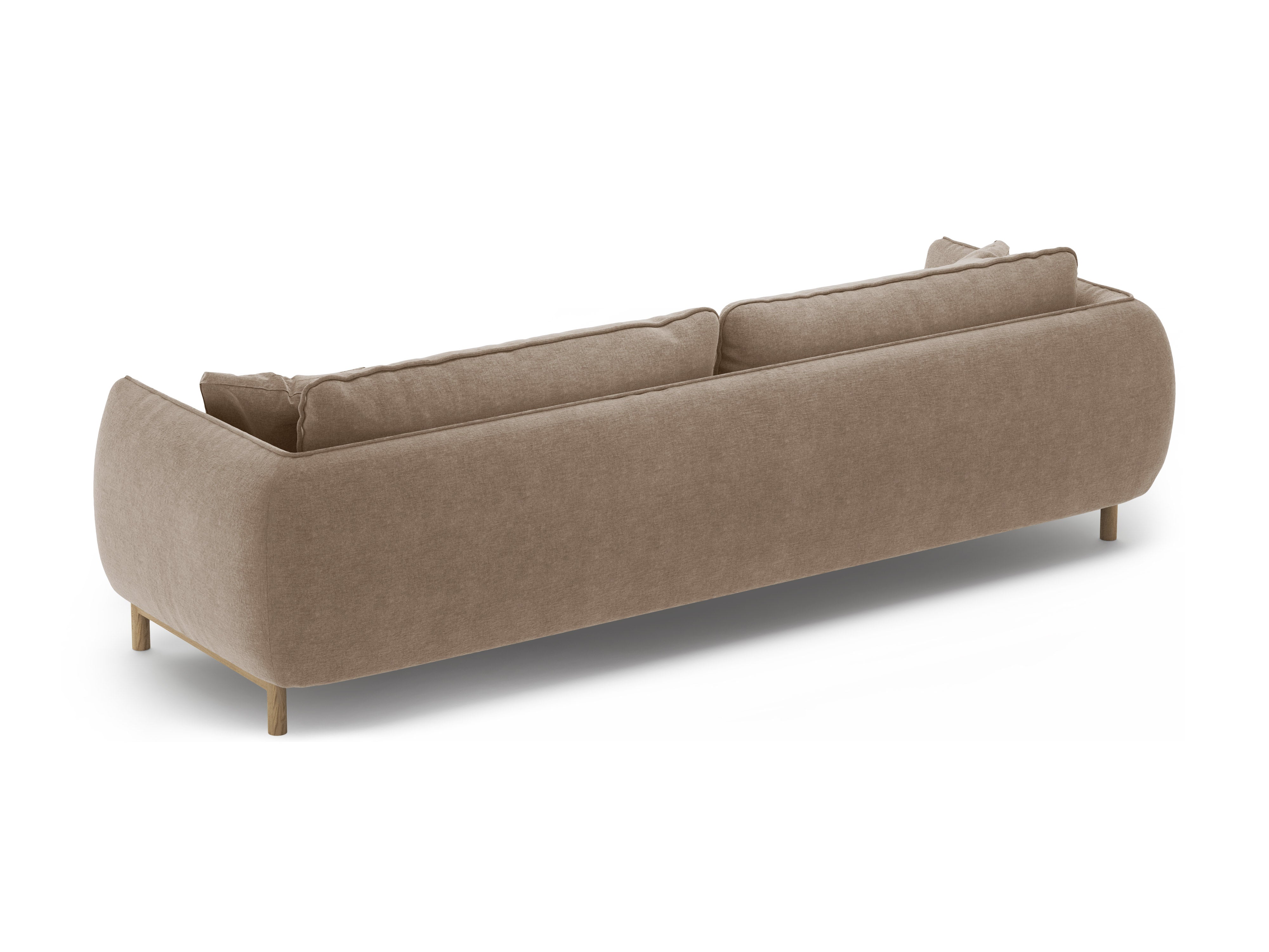 Sofa für 4 Personen ADA sandfarbener Chenille