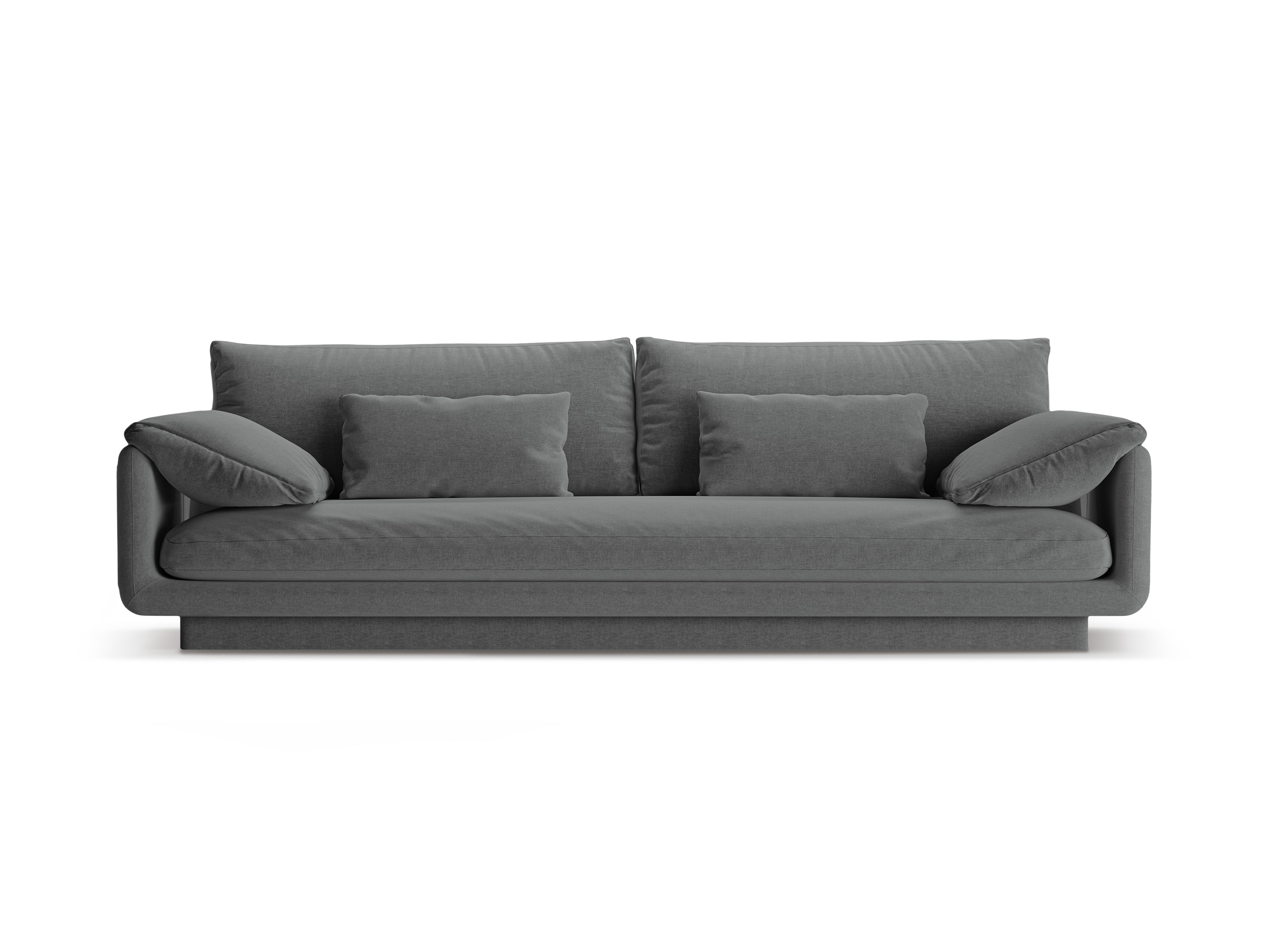 4-Personen-Sofa Torino dunkelgrau