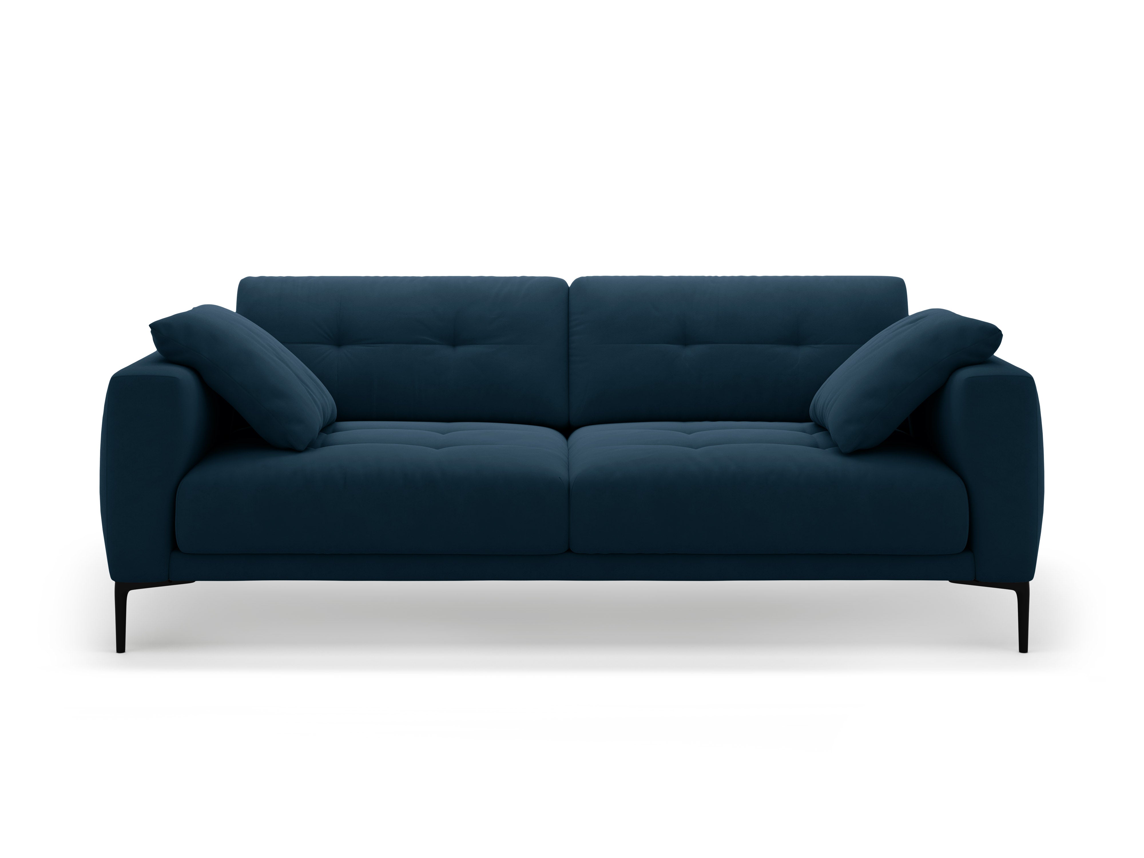 Velvet sofa for 4 people BEMY royal blue