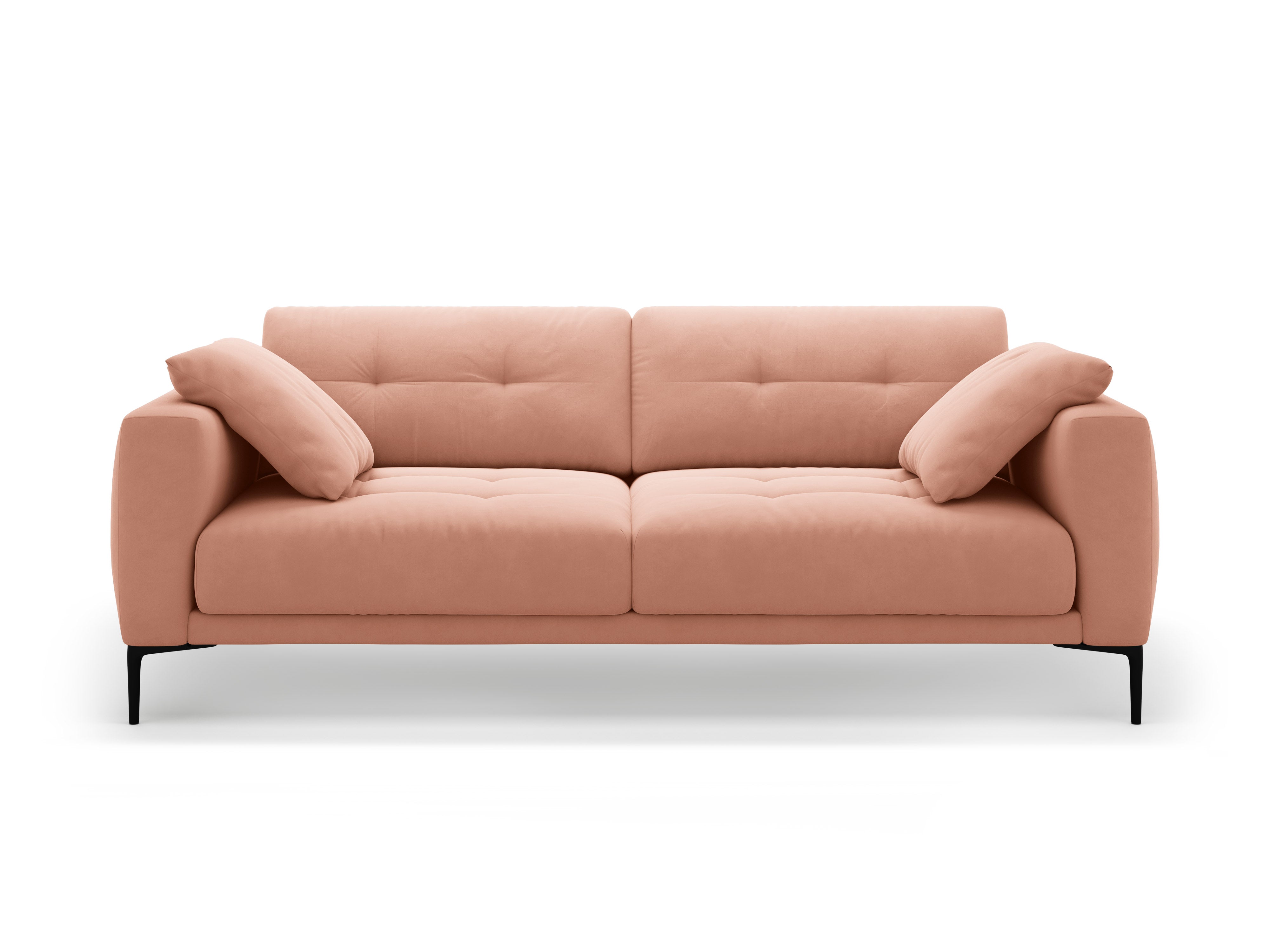 Velvet sofa for 4 people BEMY pink