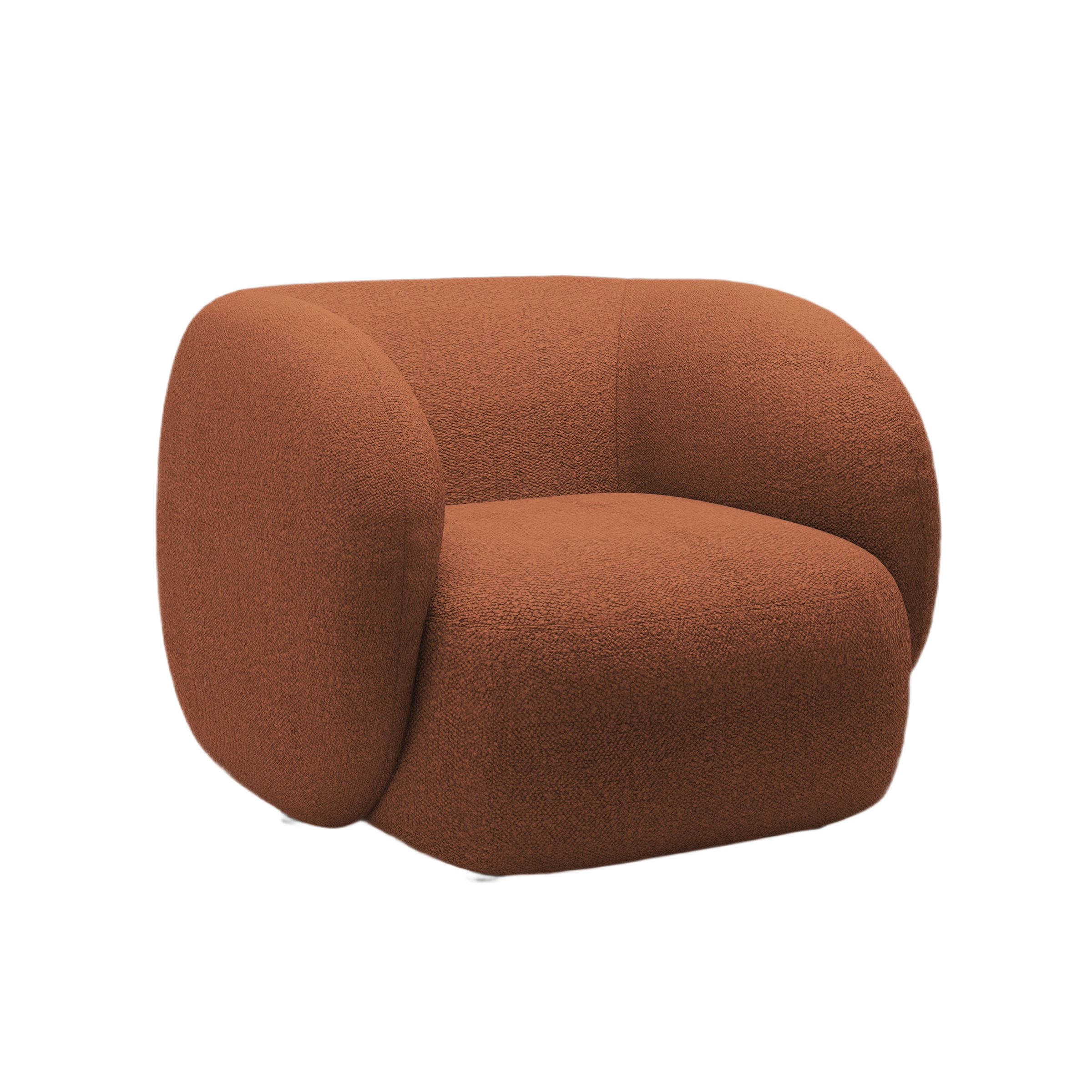 Sessel KATE terrakotta Boucle