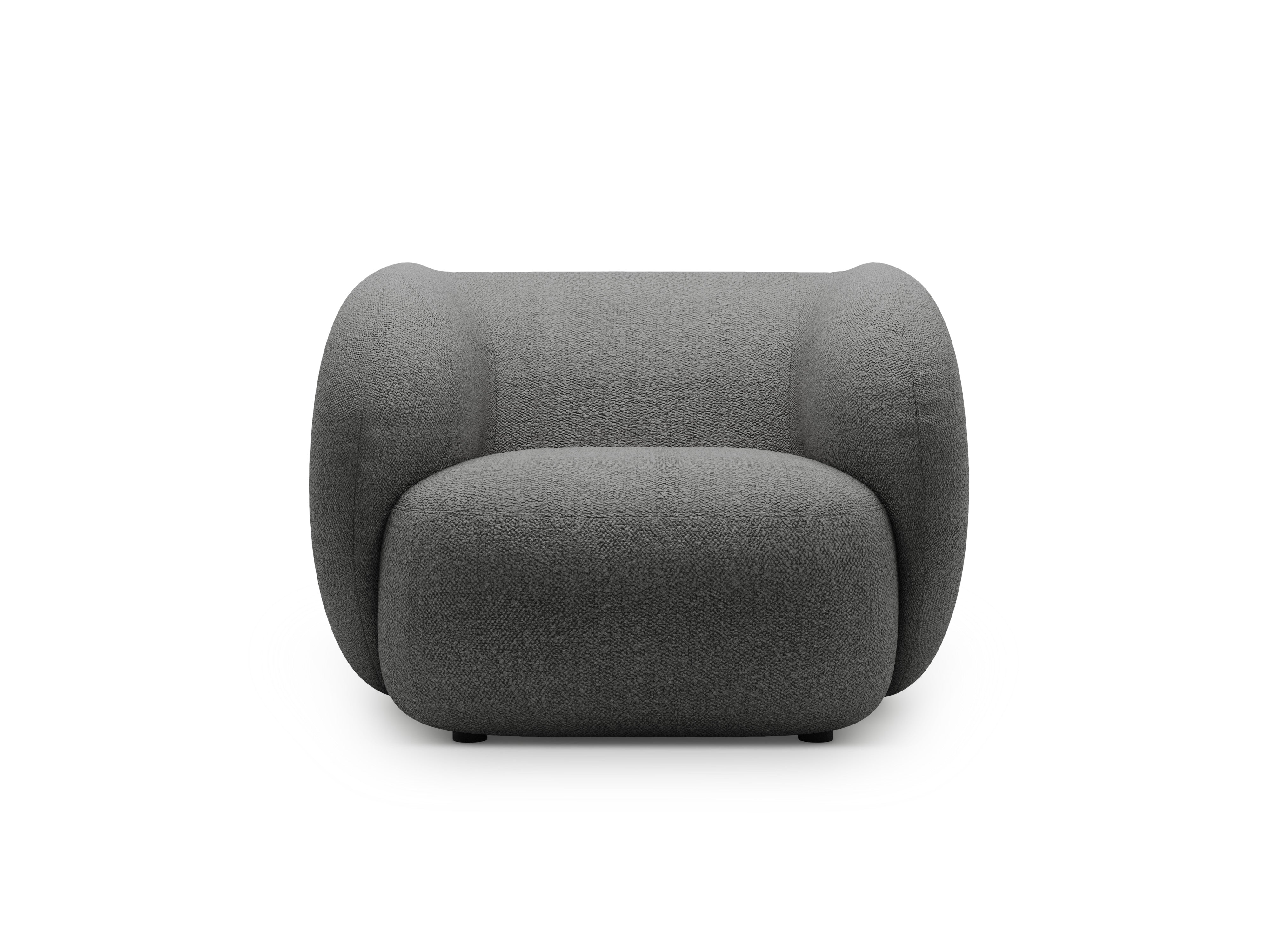 Sessel KATE dunkelgrau Boucle