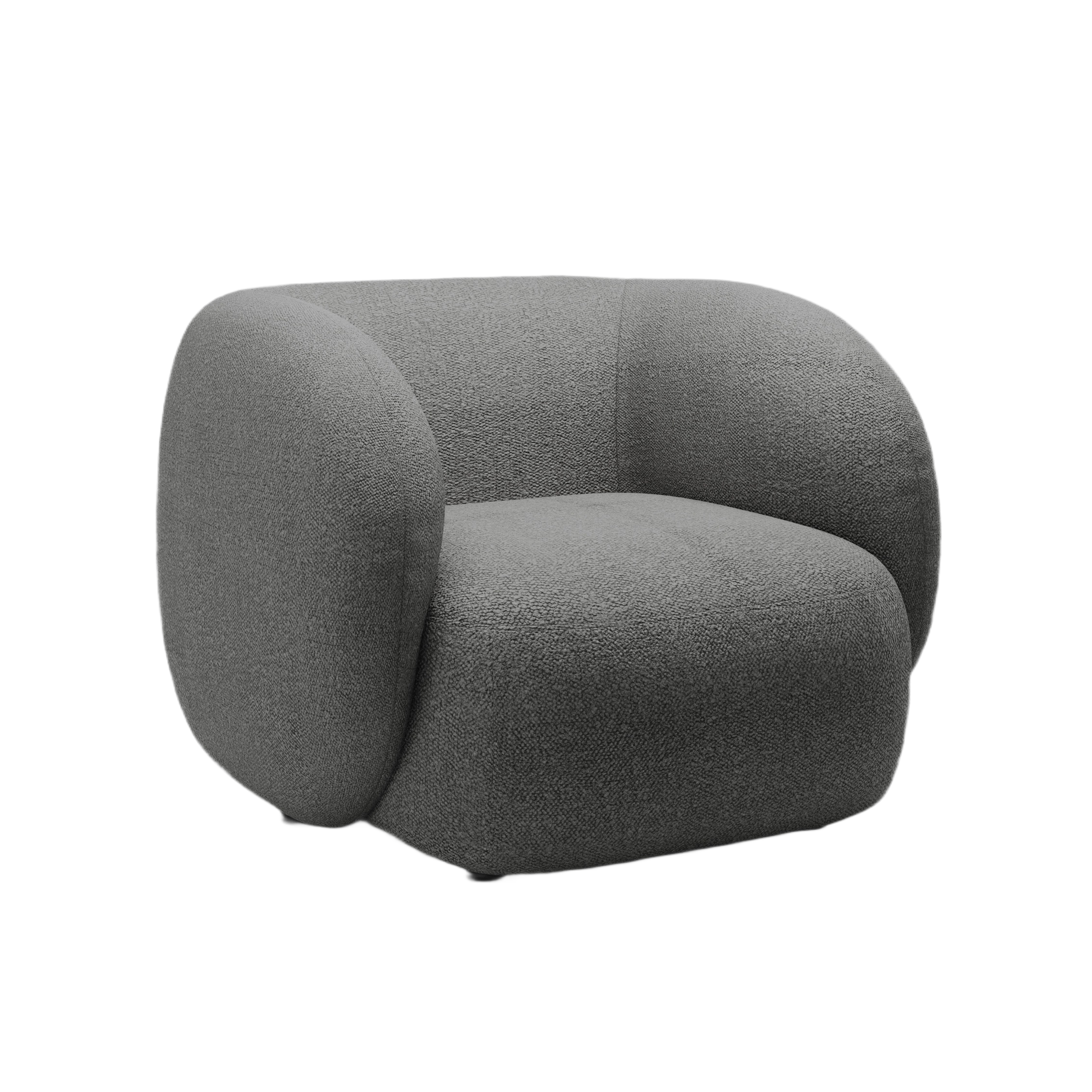 Sessel KATE dunkelgrau Boucle