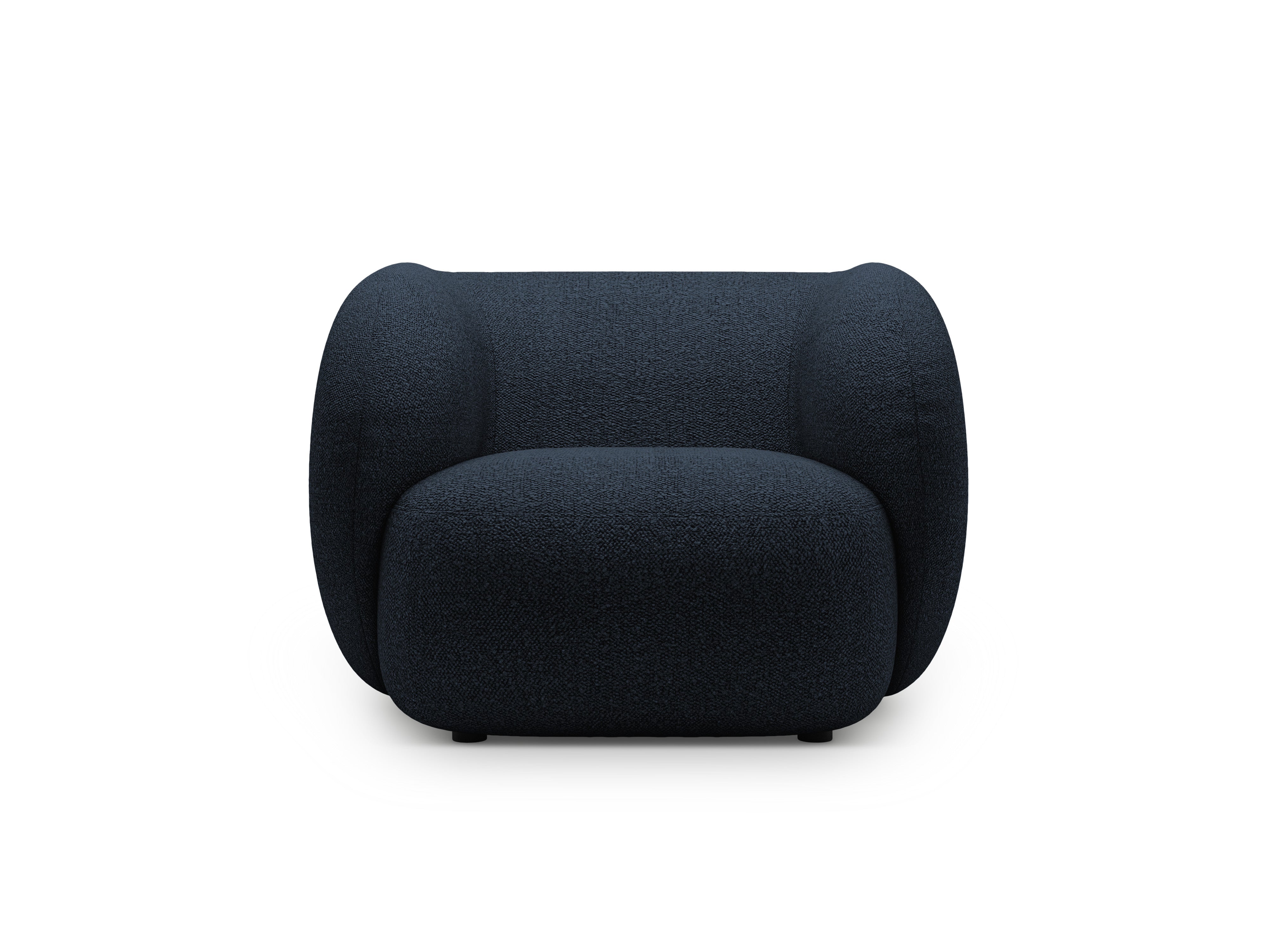 Sessel KATE granatblau Boucle