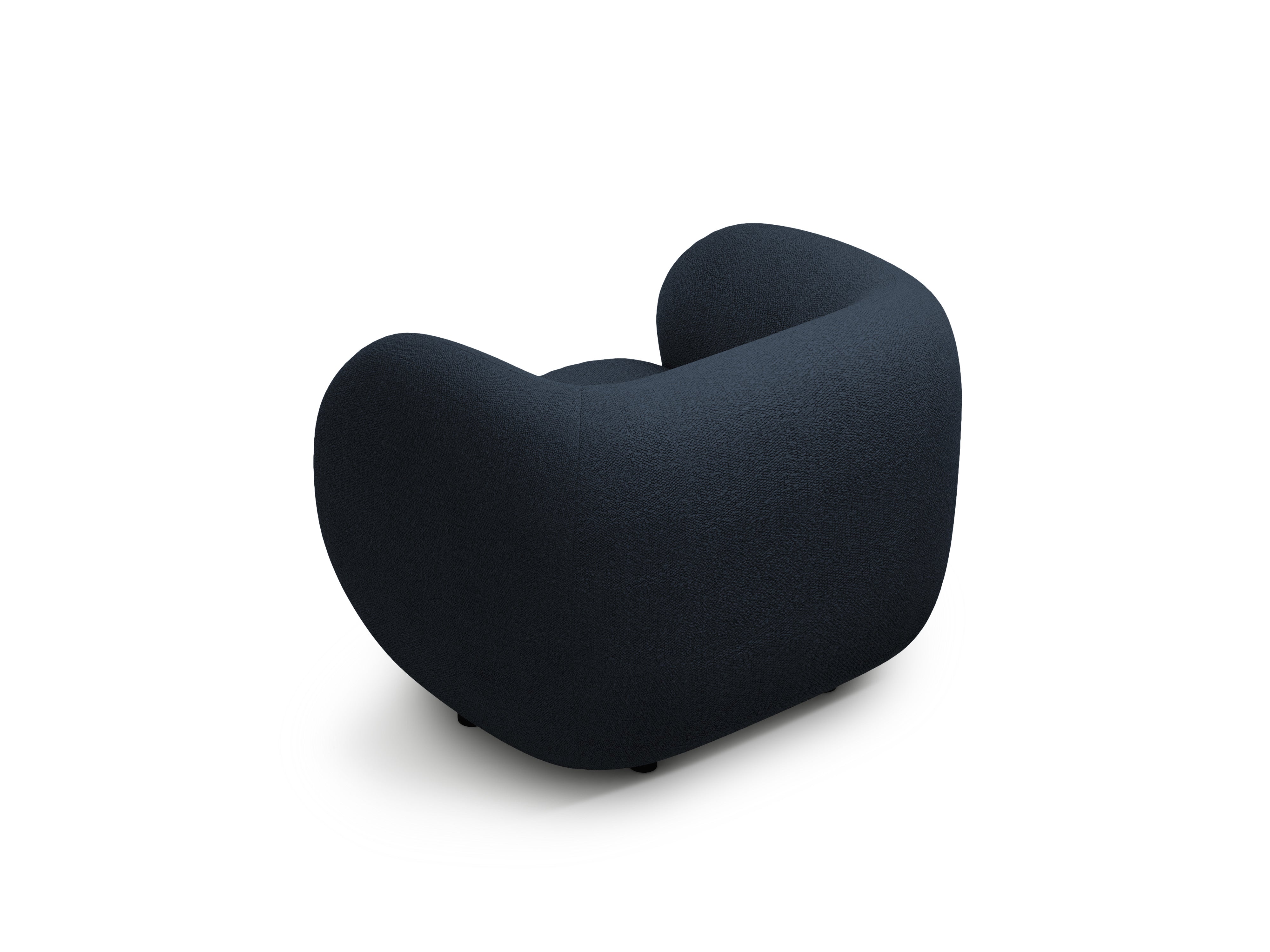 Sessel KATE granatblau Boucle