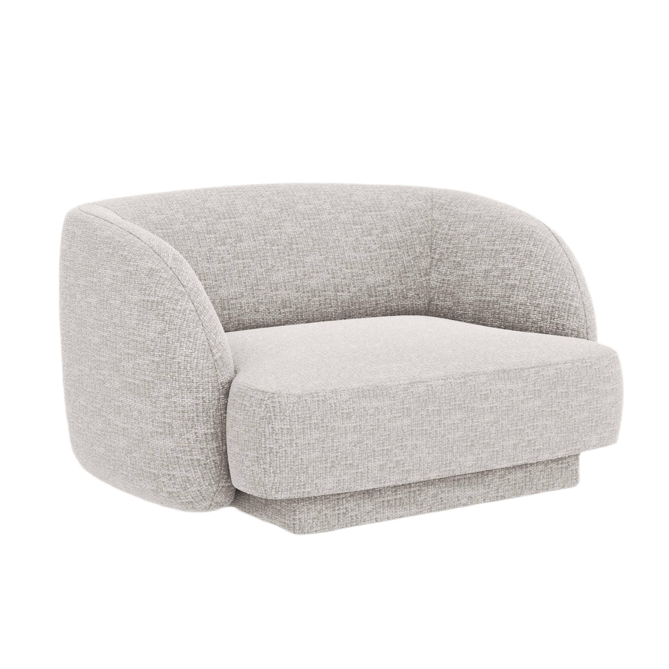 Armchair in the Miley Jasnoszary school fabric