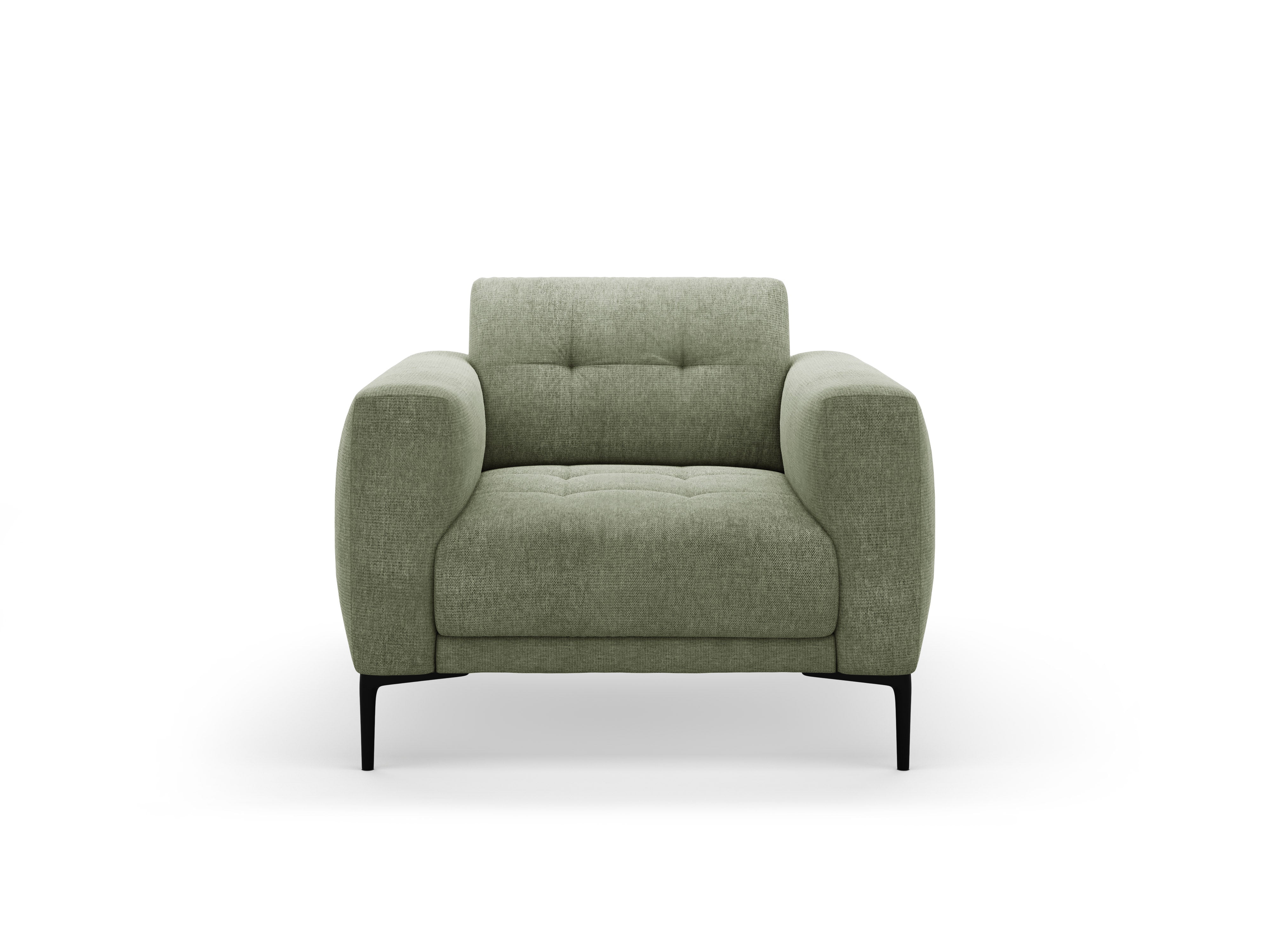 BEMY olive chenille armchair