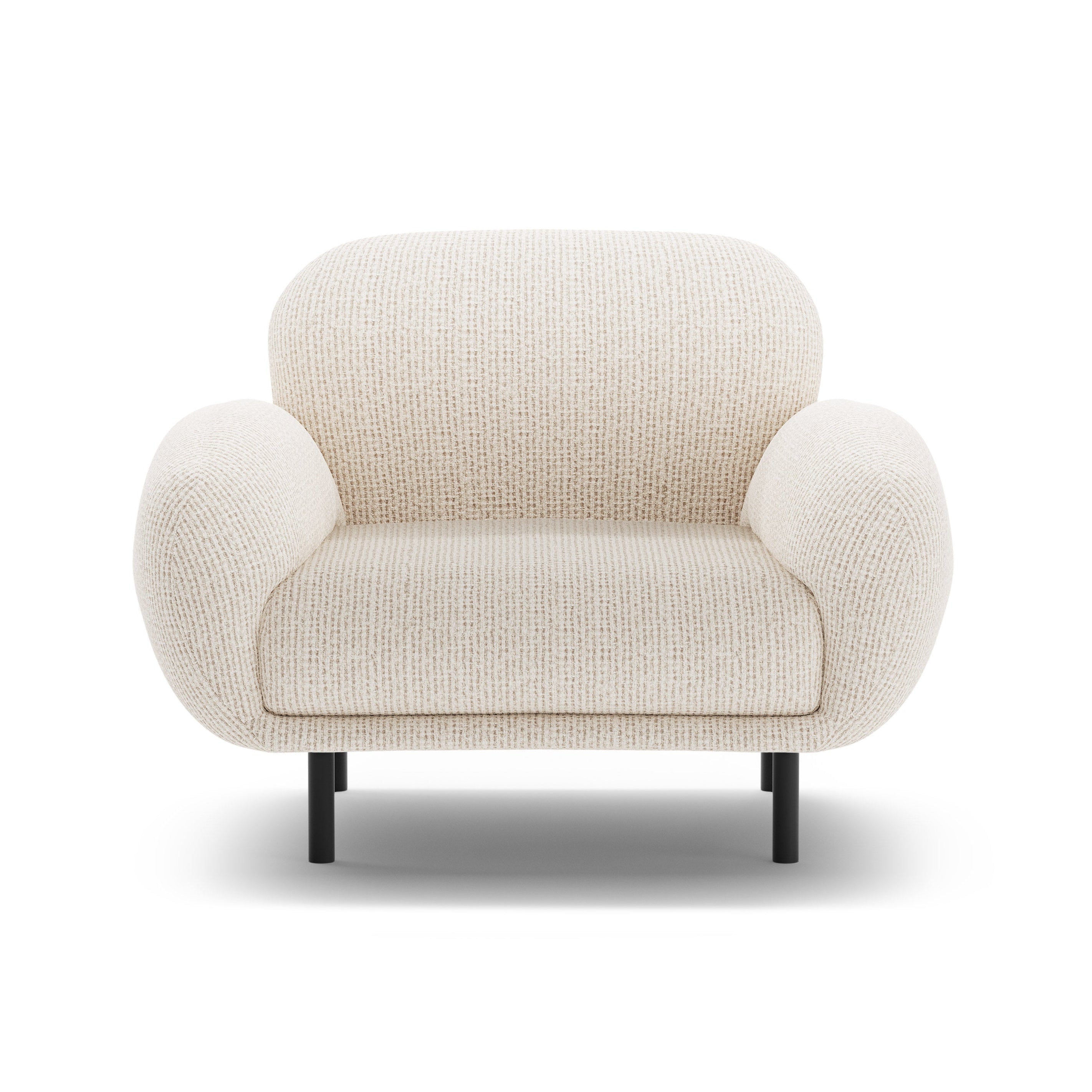 POPPY armchair light beige chenille