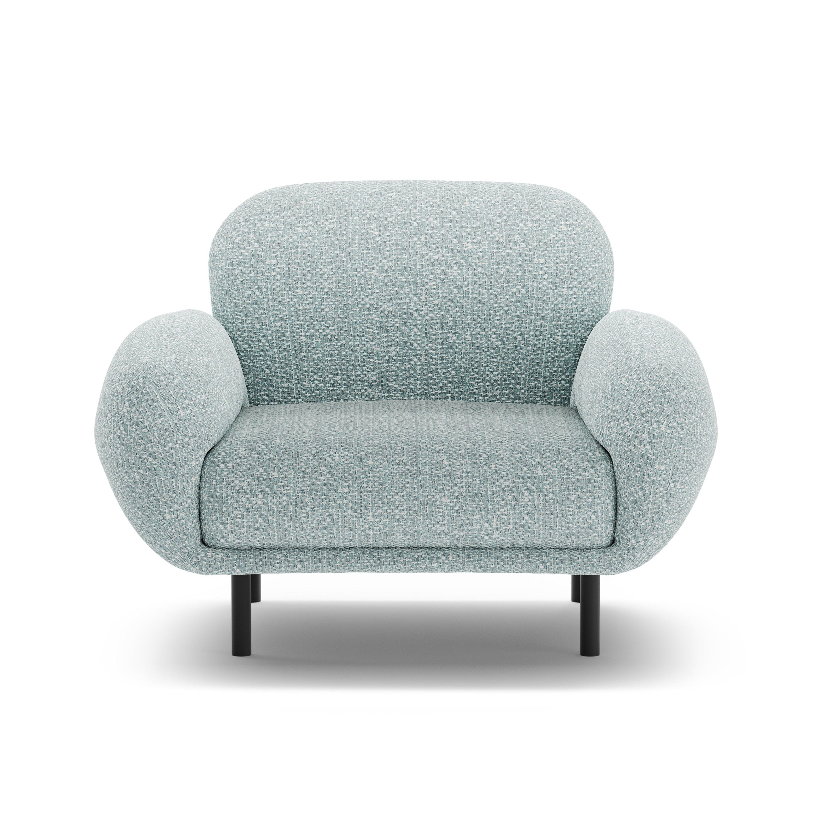 POPPY Armchair muted blue chenille