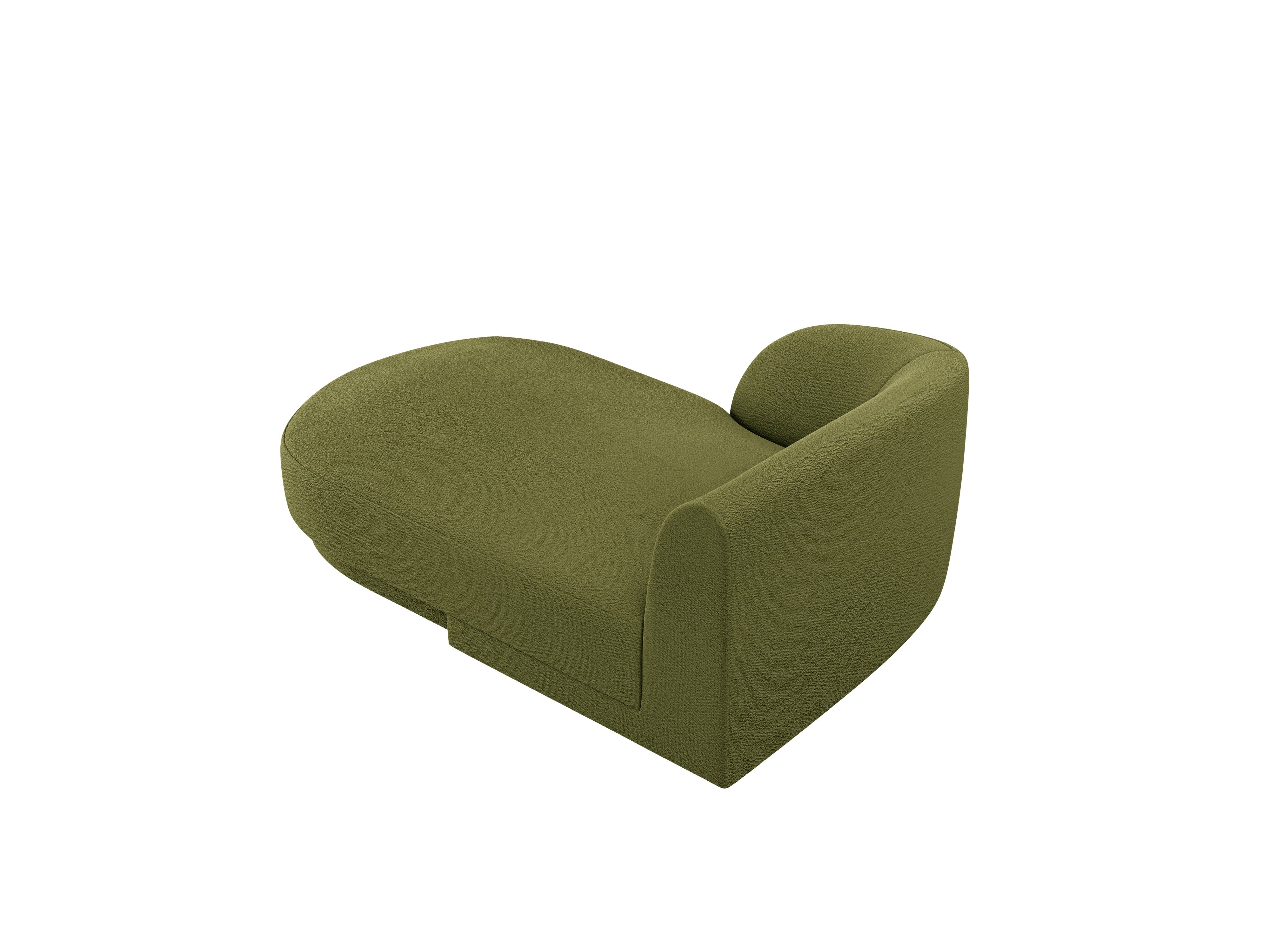 Szezlong lewostronny MILEY zielony boucle