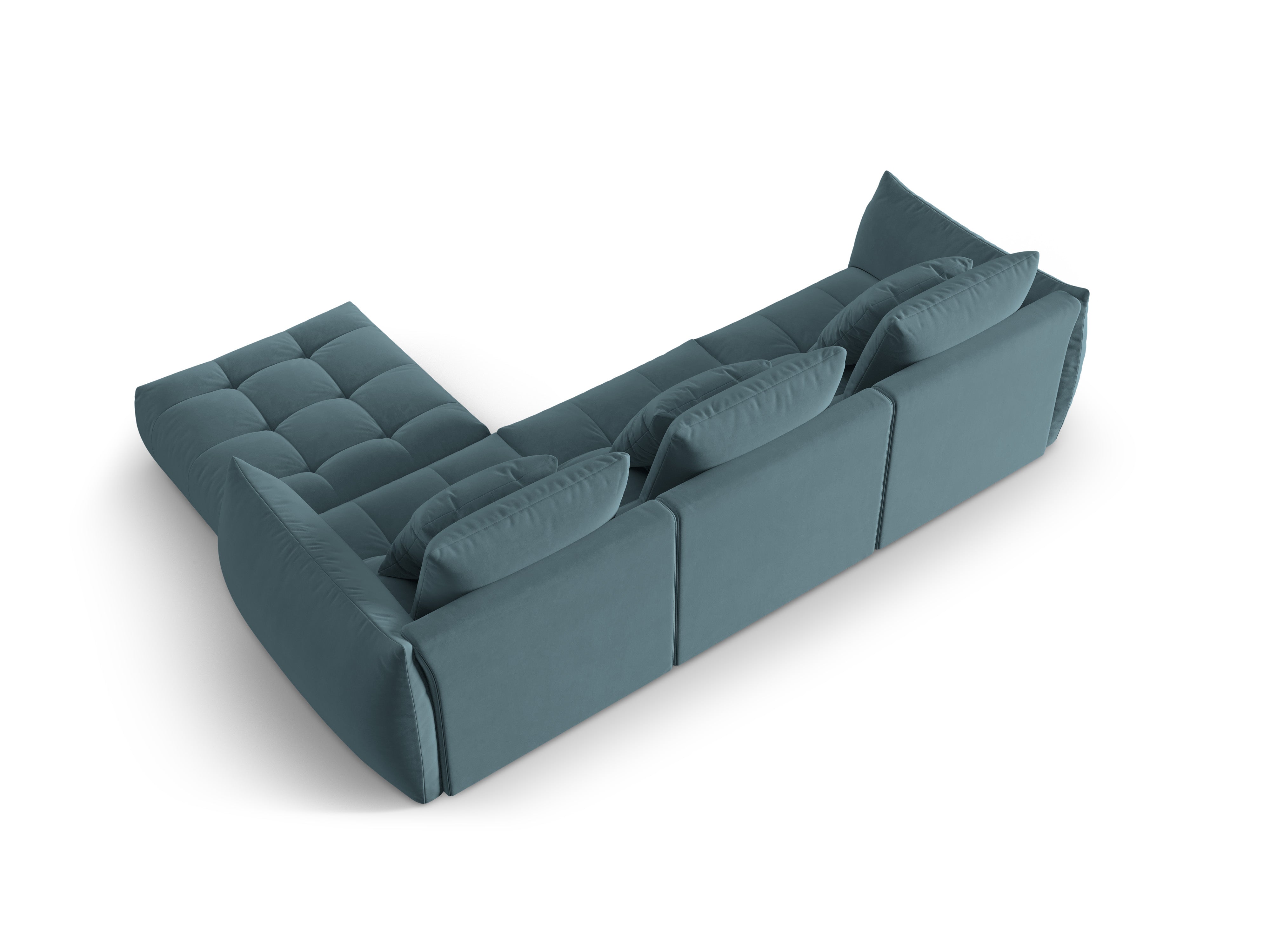 Velvet Modular Sofa, "Bloom", 2 Sitze, Pastellblau, 332x216x95
In Europa gemacht