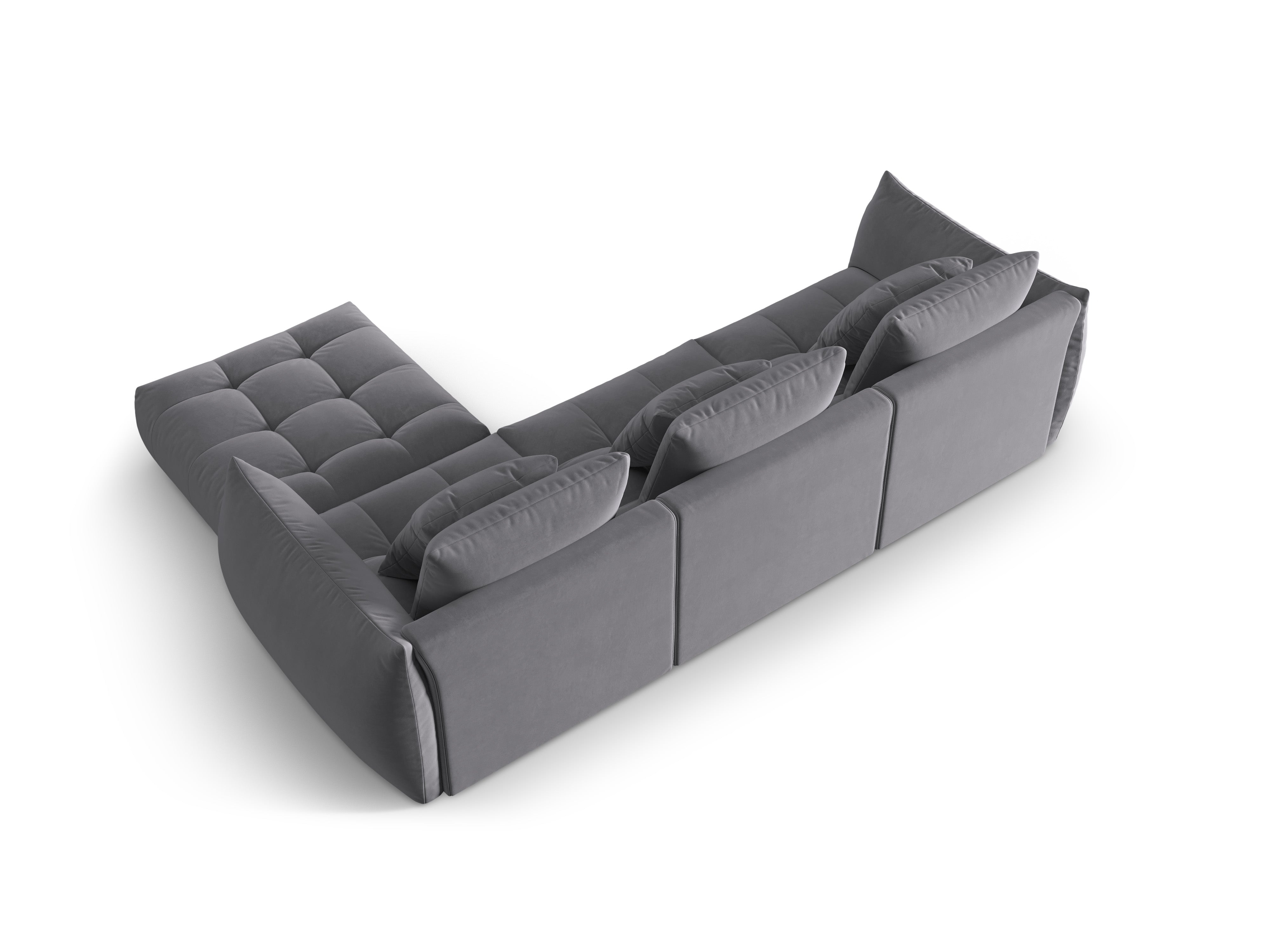 Velvet Modular Sofa, "Bloom", 2 Sitze, Dunkelgrau, 332x216x95
In Europa gemacht