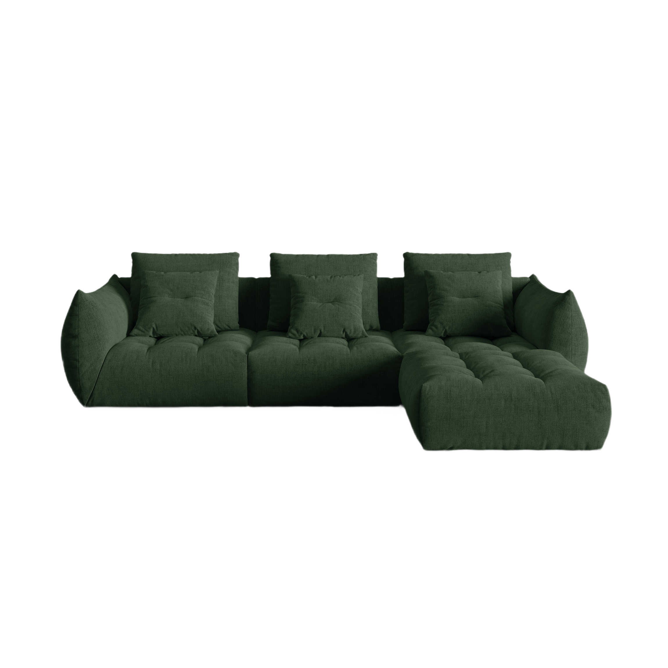 Modulares Sofa, "Bloom", 2 Sitze, Moosgrün, 332x216x95
In Europa gemacht