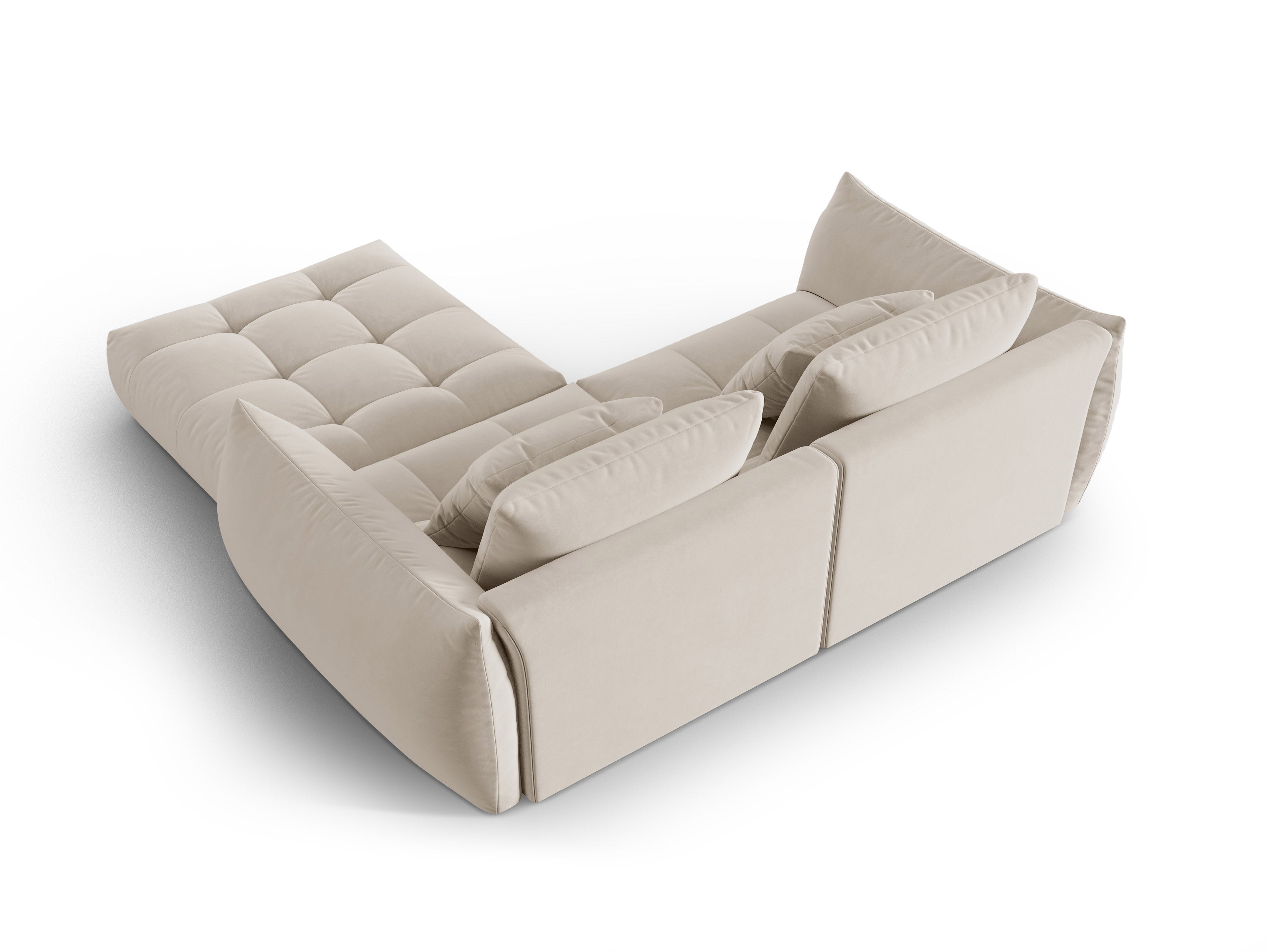Velvet Modular Sofa, "Bloom", 3 Sitze, Ecru, 232x216x95
In Europa gemacht