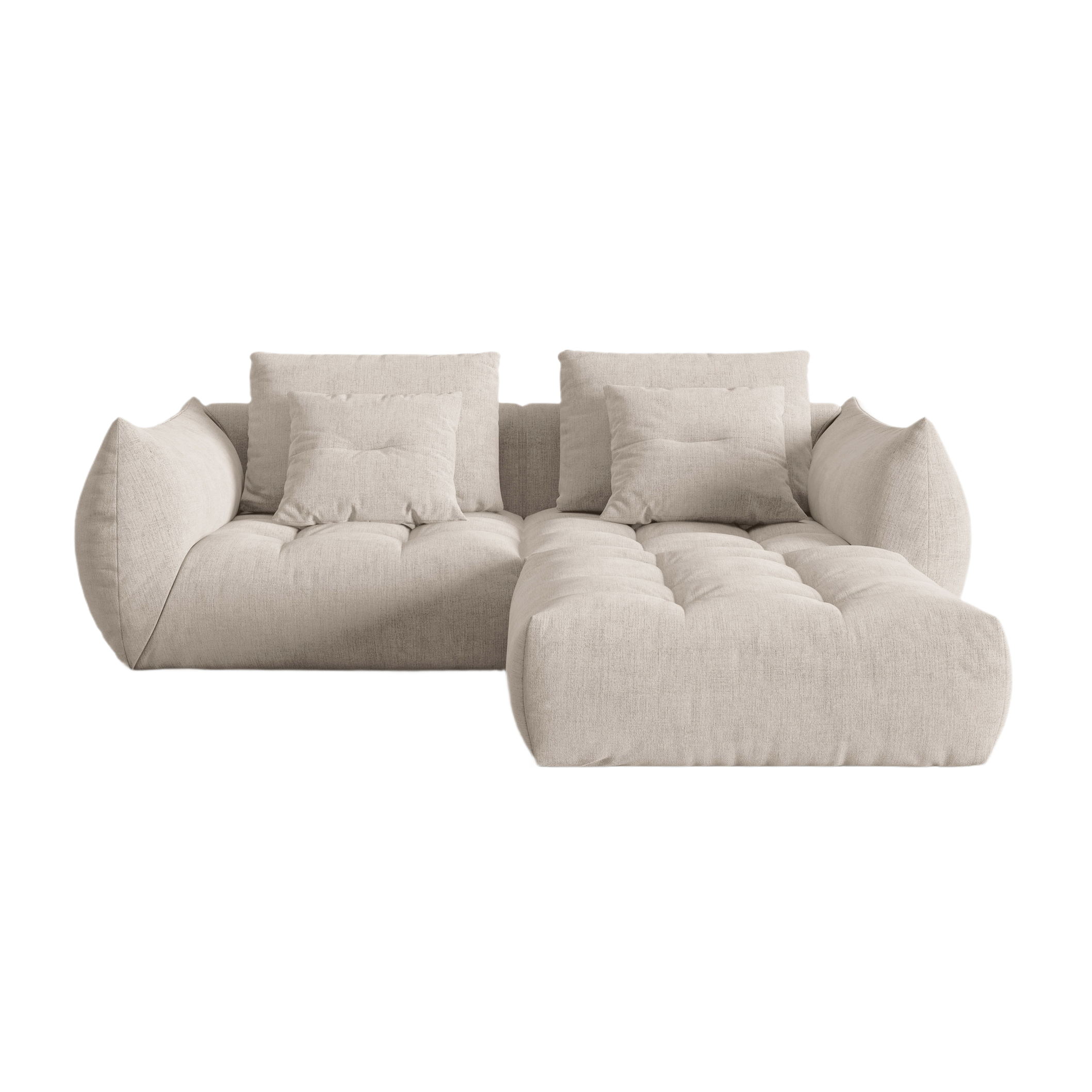 Modular Sofa, "Bloom", 3 Seats, Dark Beige, 232x216x95
Made in Europe