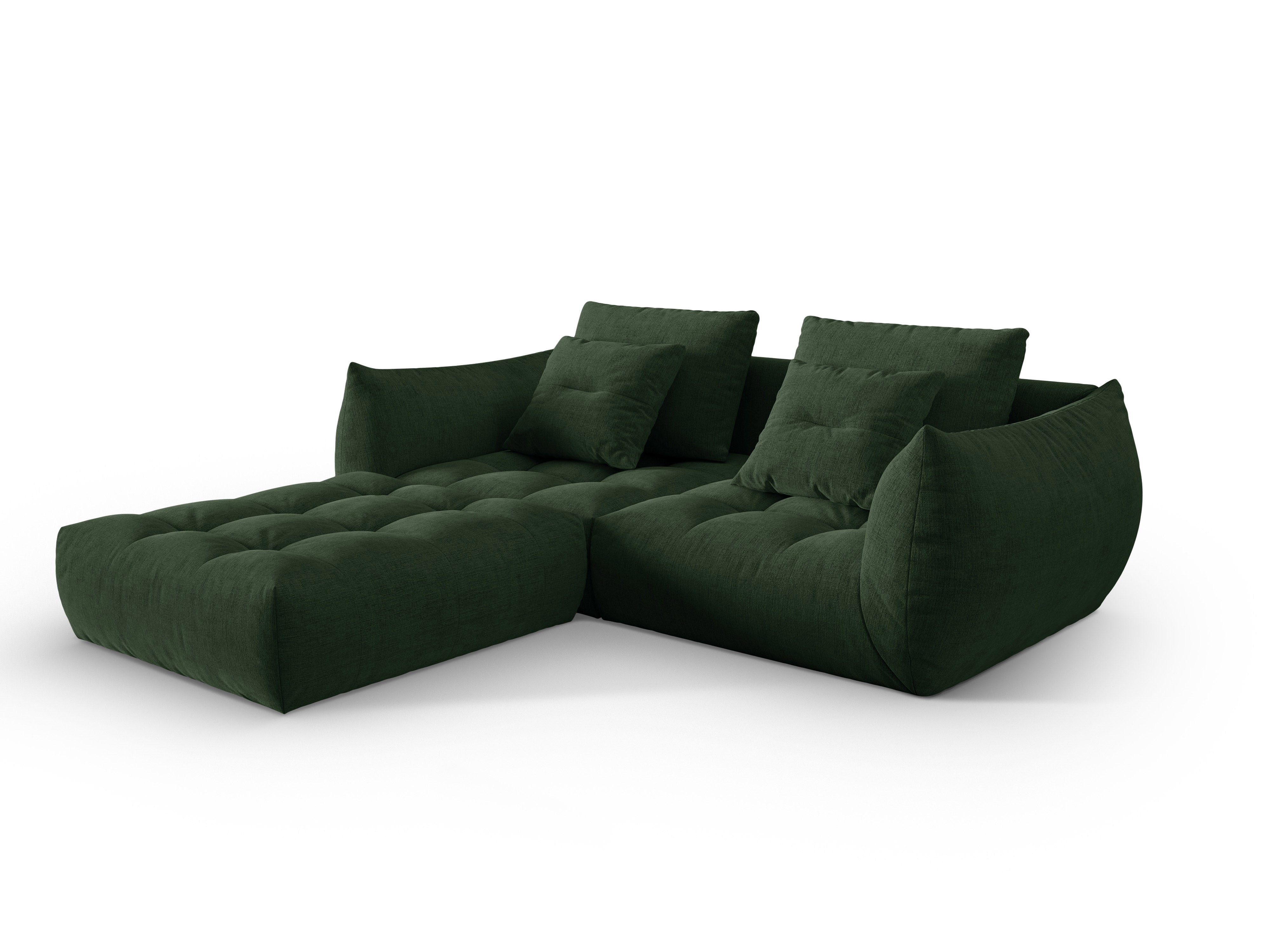 Modular Sofa, "Bloom", 3 Seats, Moss Green, 232x216x95
Made in Europe