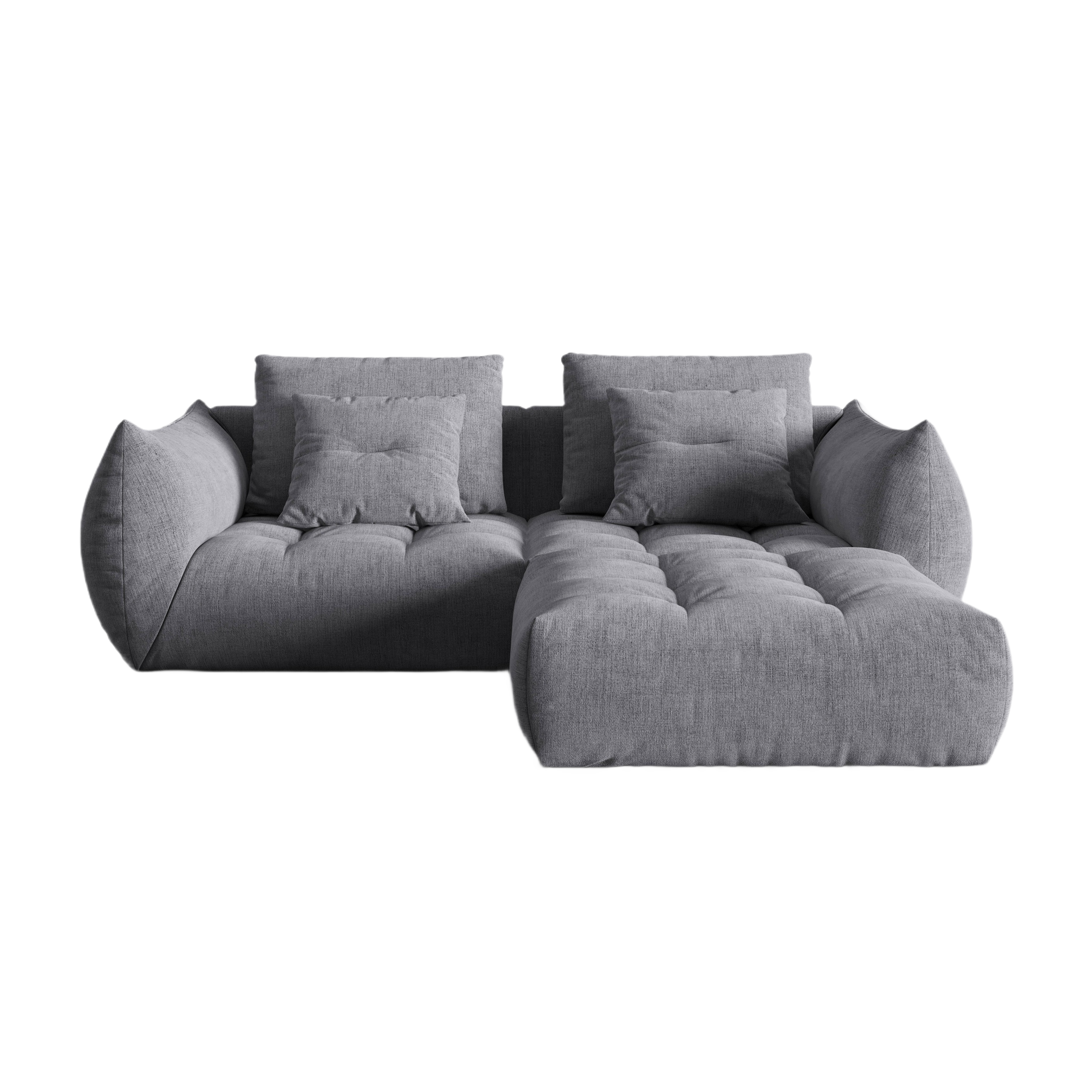 Modulares Sofa, "Bloom", 3 Sitze, grau, 232x216x95
In Europa gemacht
