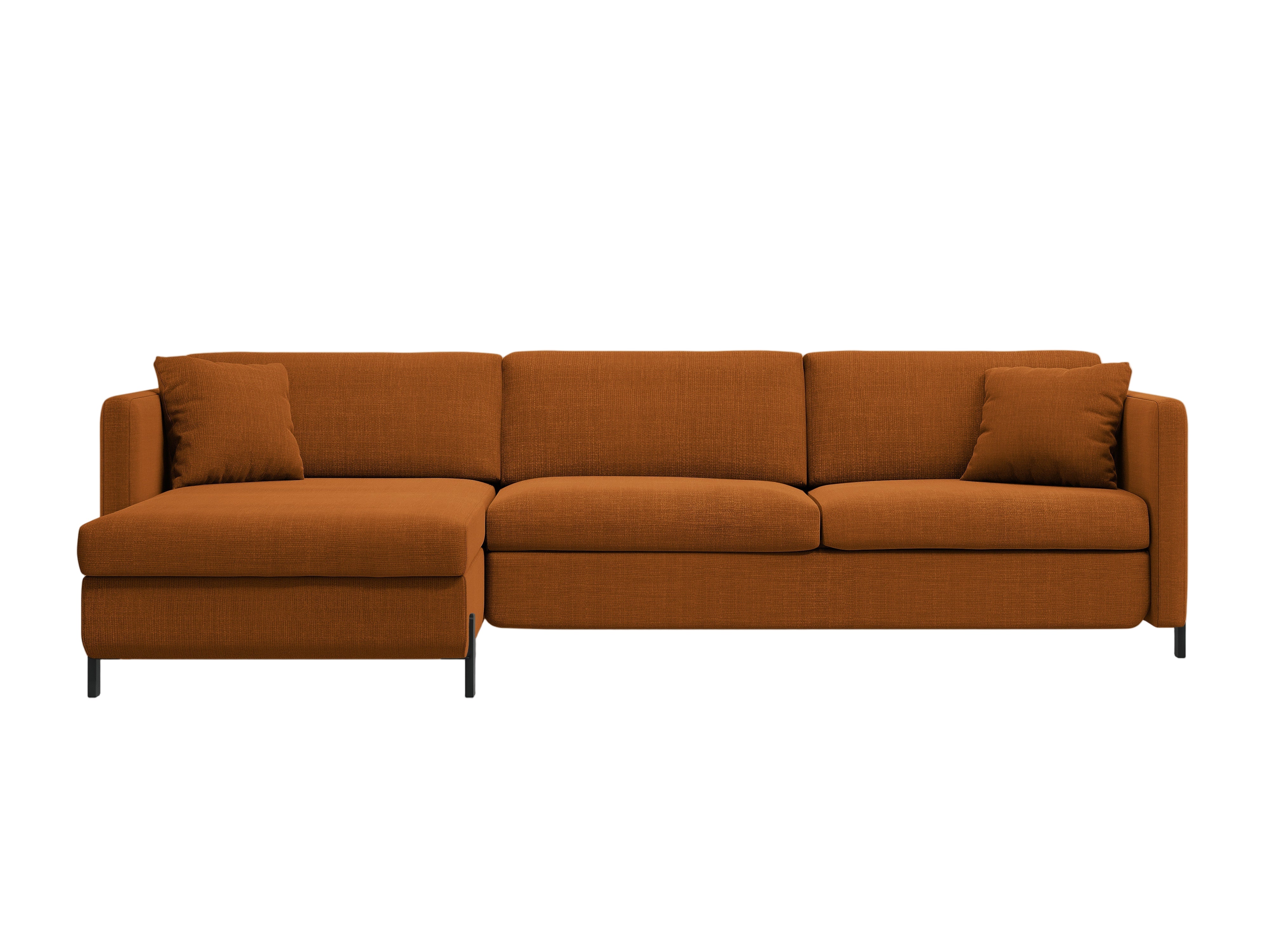 Left Corner Sofa with Bed Function and Box, "Gloria", 5 Seats, Brick, 280x170x80
Made in Europe