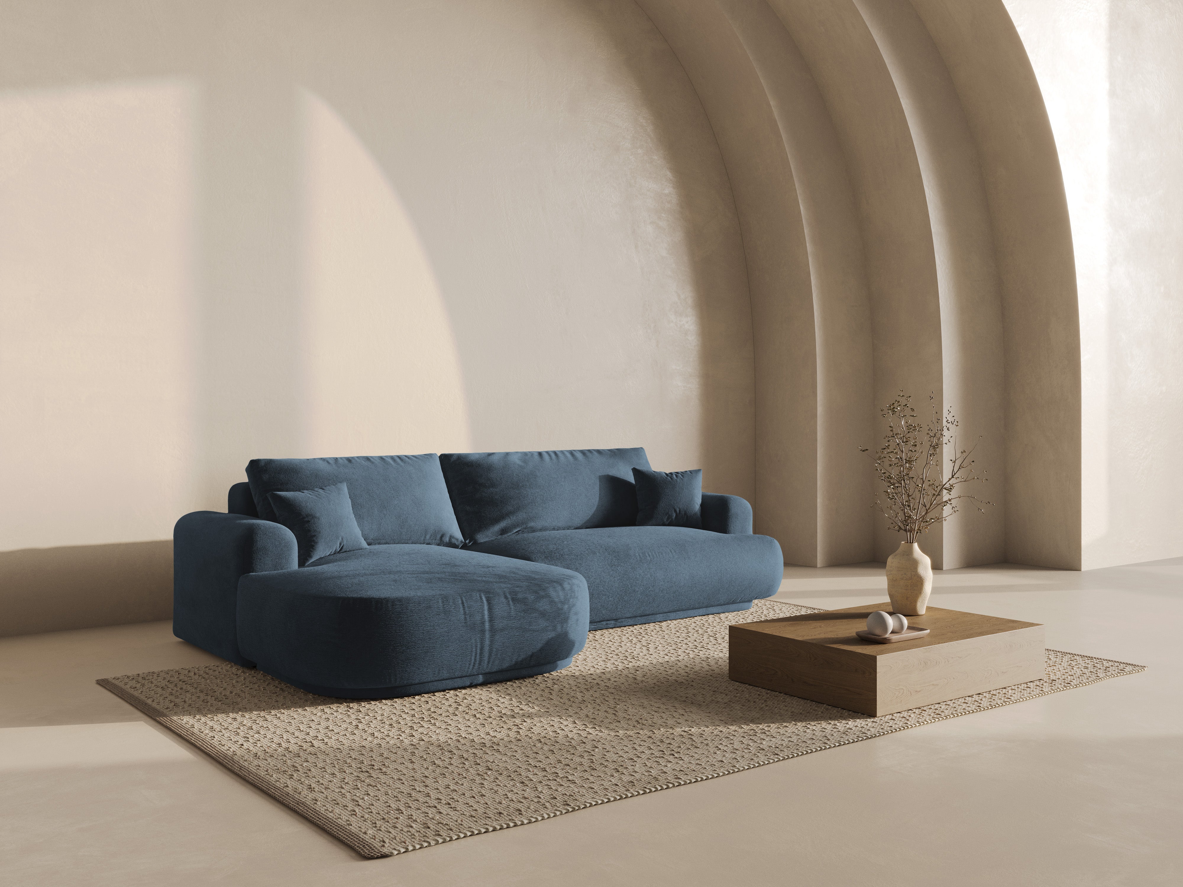 Left -handed corner with Ella Sleeping Dark blue