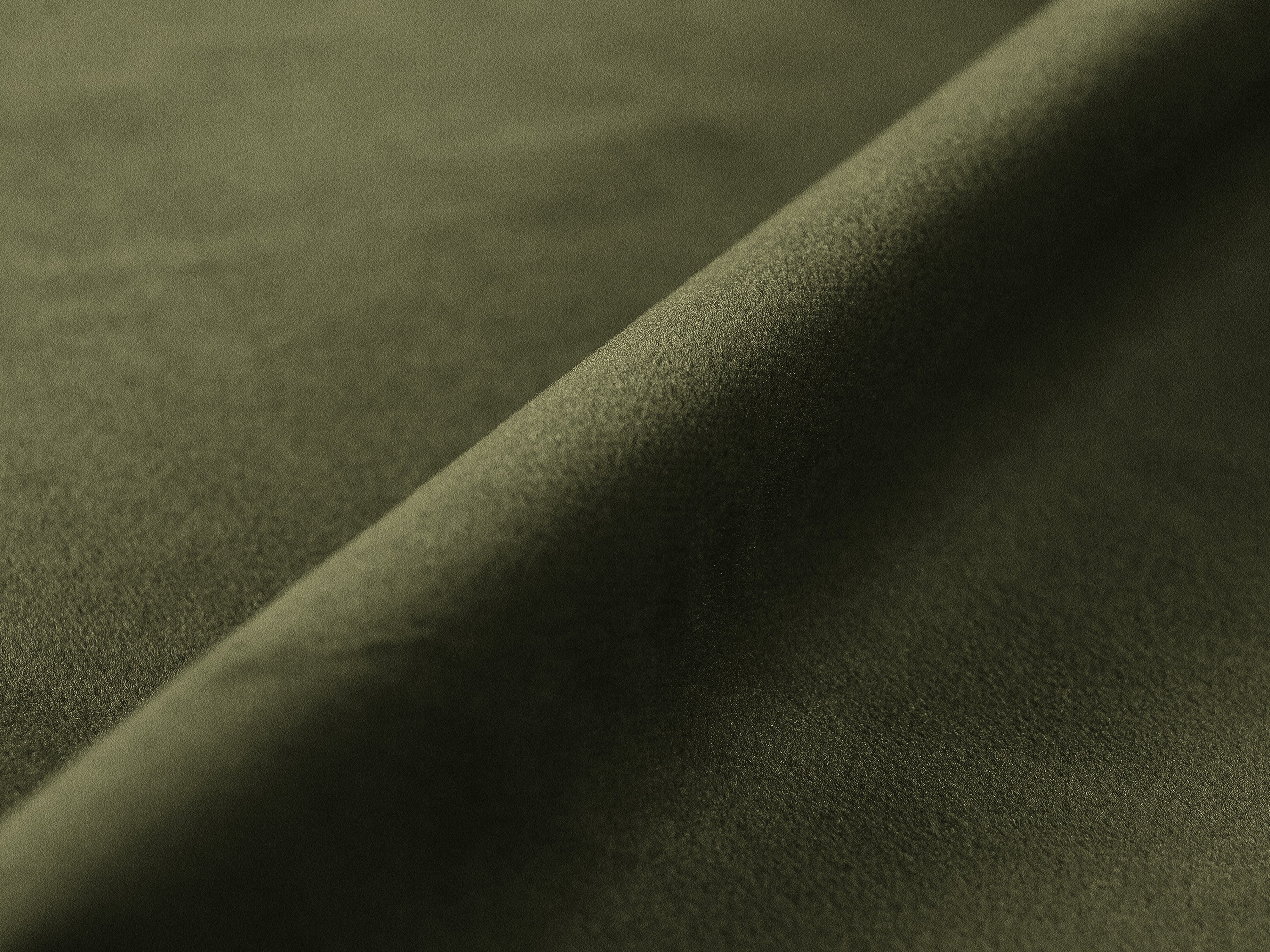 Left-facing velvet corner sofa for 3 people with sleeping function VICTOR green