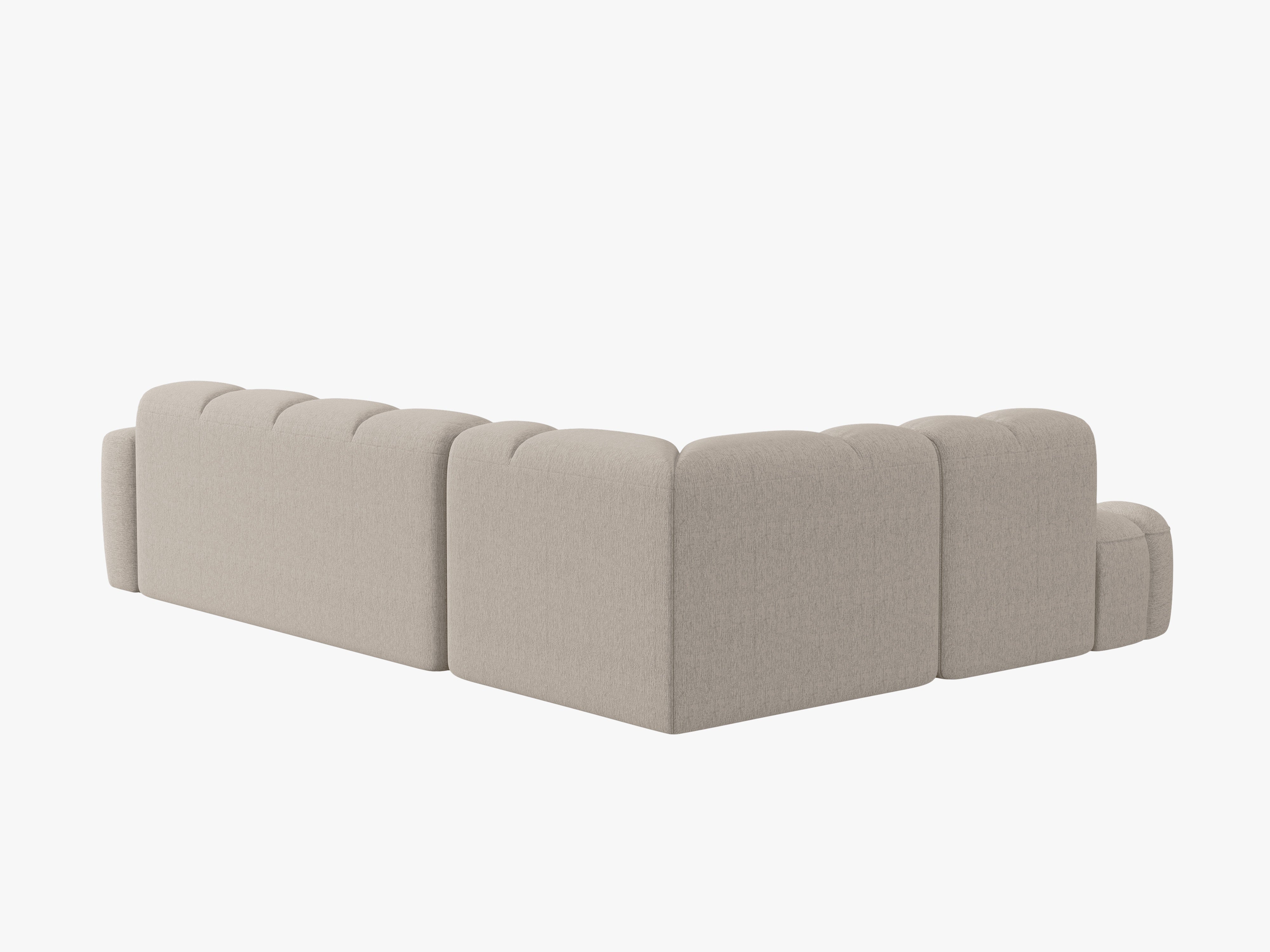 Sofa narożna lewostronna LISA piaskowy szenil
