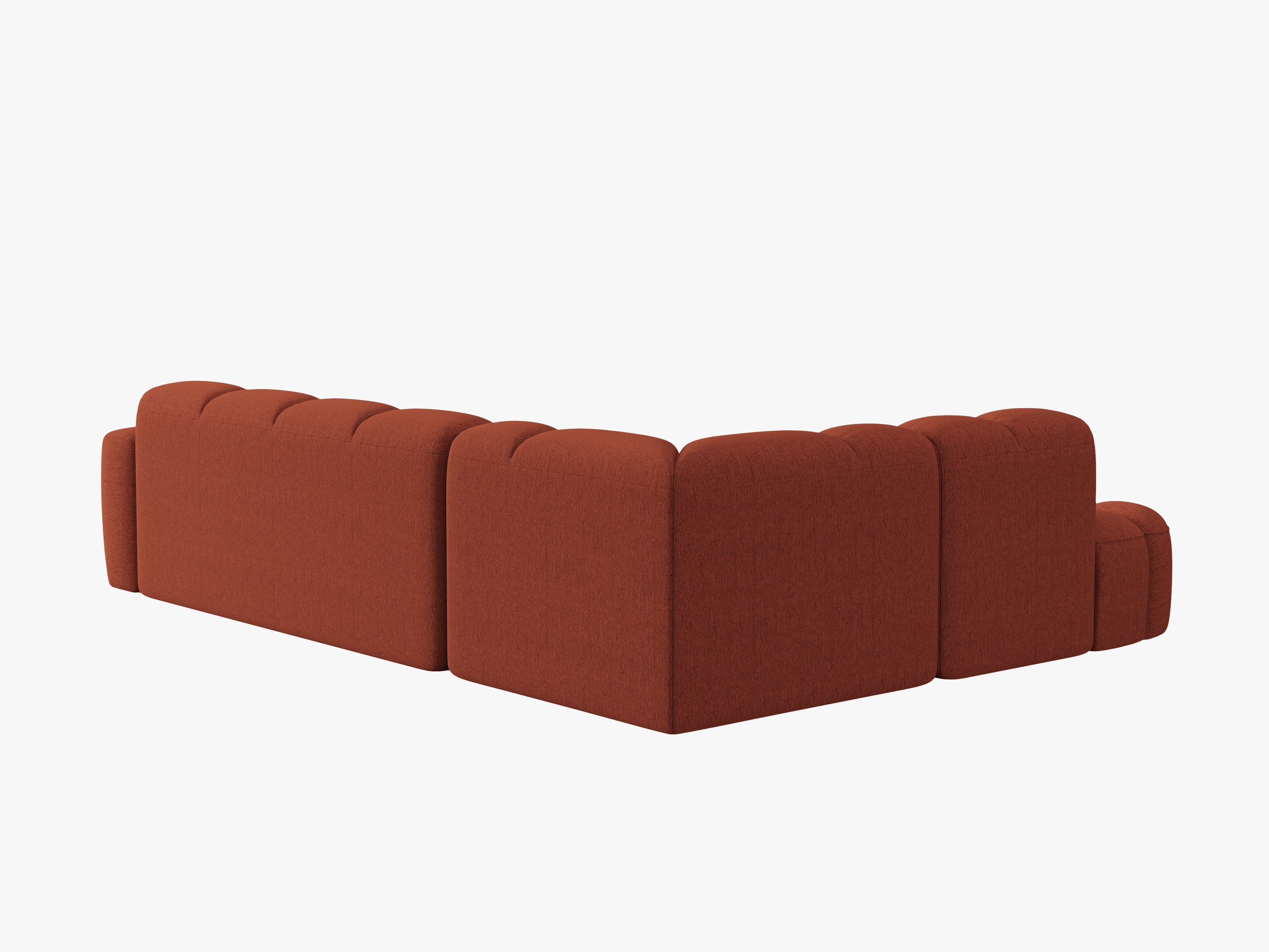 Left Corner Sofa LISA terracotta chenille