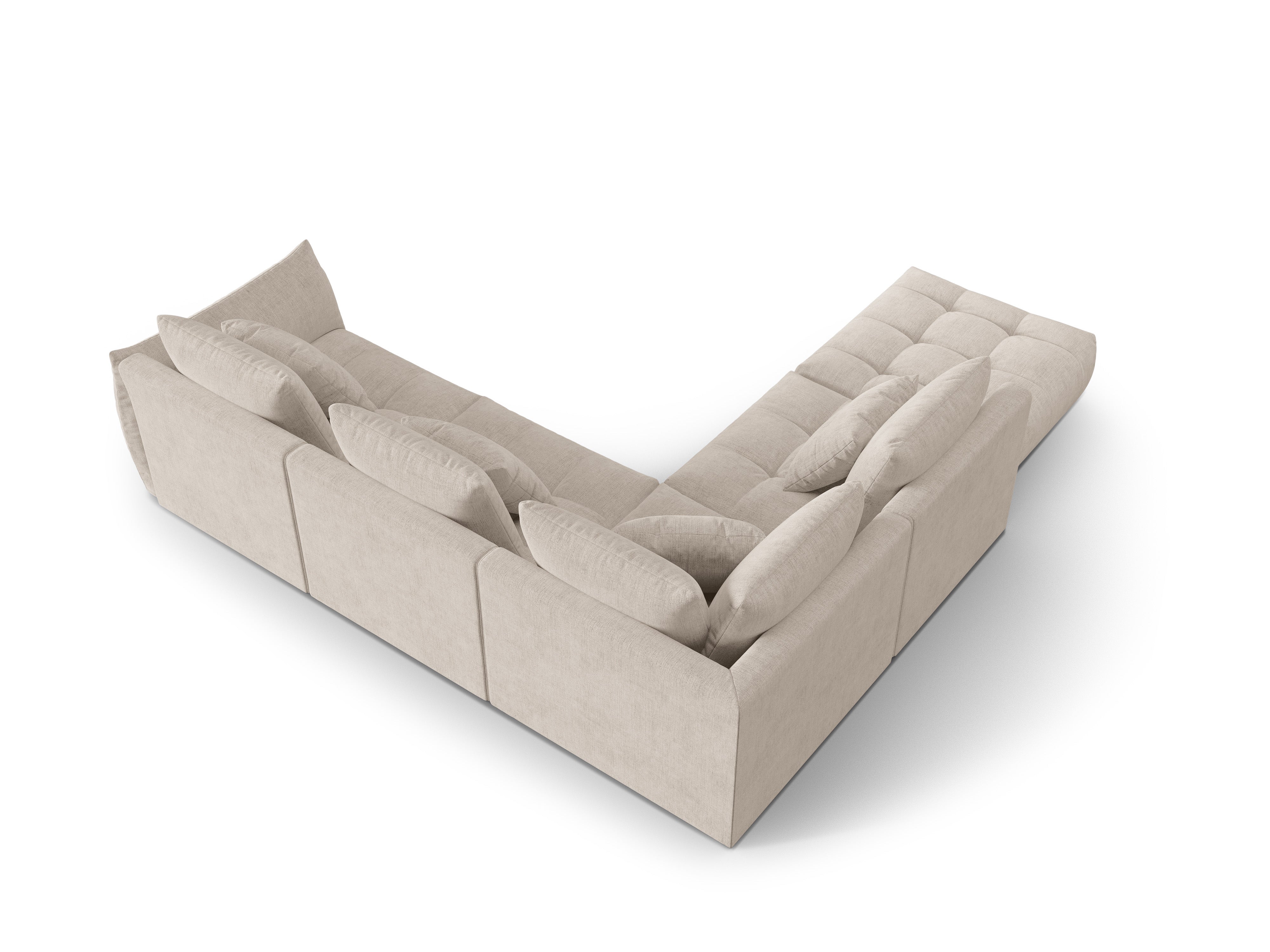 Modular Left Corner Sofa, "Bloom", 4 Seats, Dark Beige, 316x310x95
Made in Europe