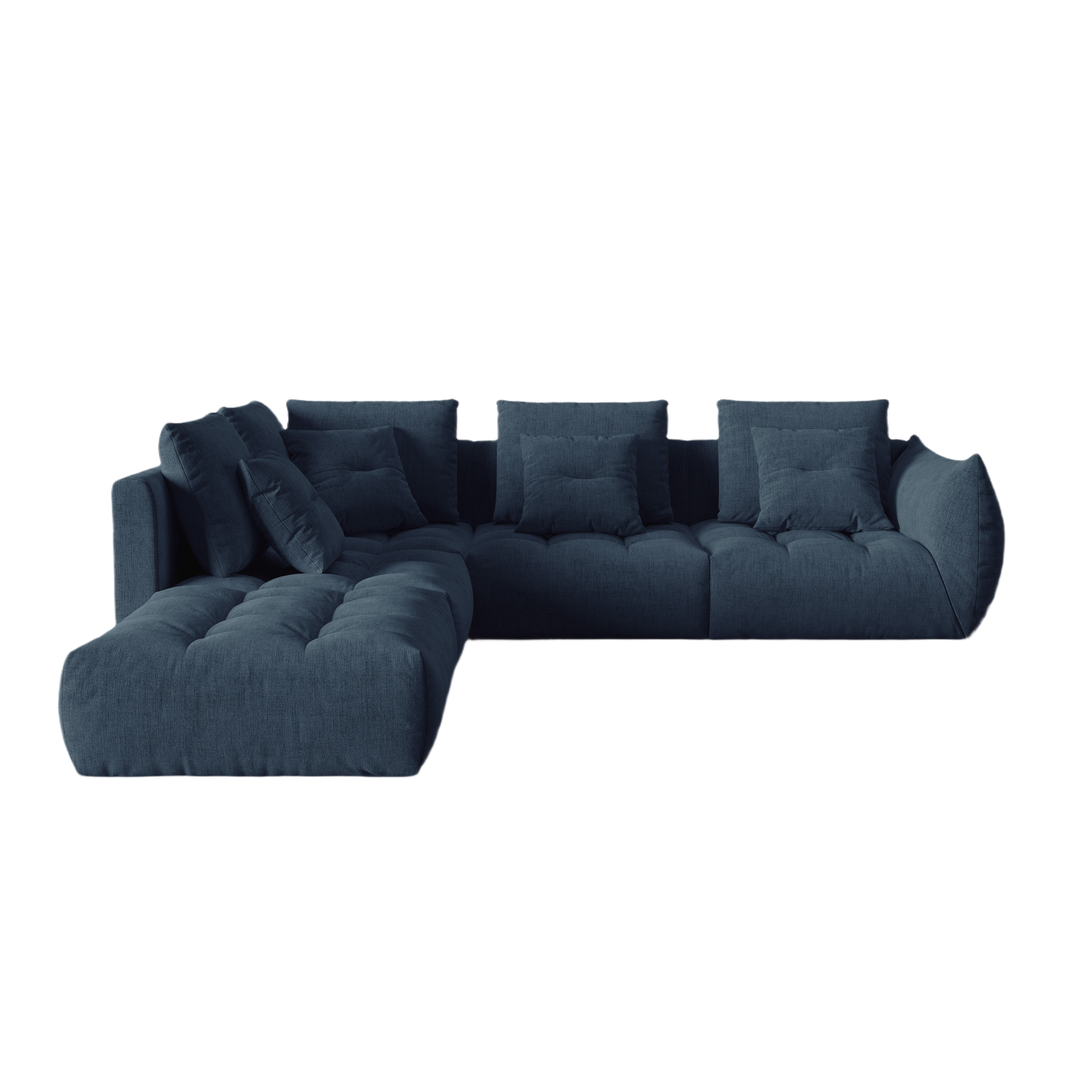 Modular Left Corner Sofa, "Bloom", 4 Seats, Dark Blue, 316x310x95
Made in Europe