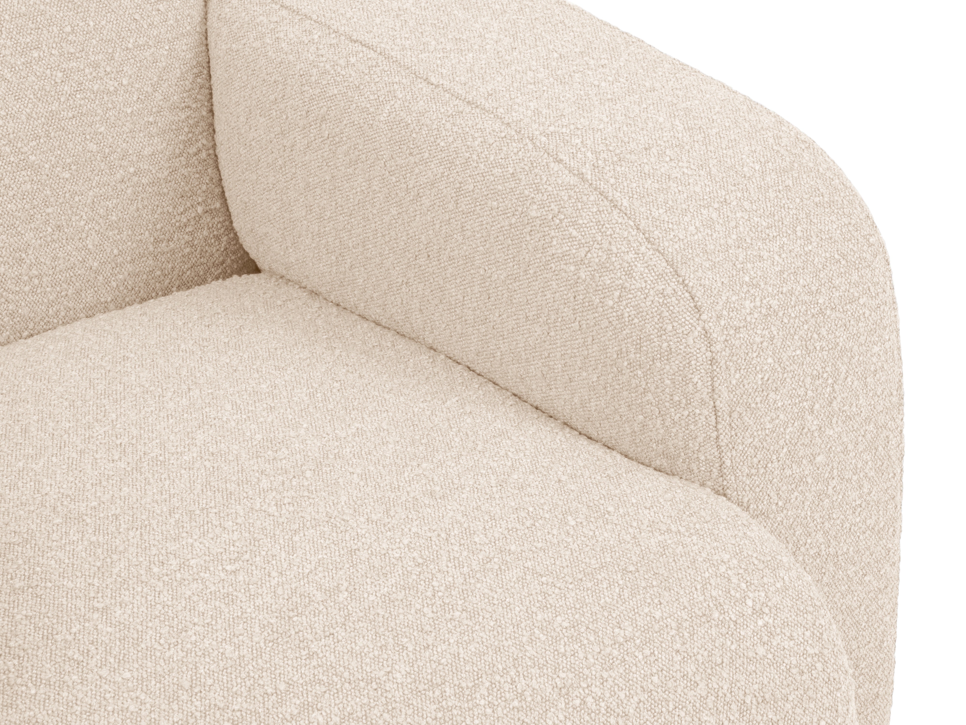 Narożnik w tkaninie boucle lewostronny MOLINO beżowy Micadoni Eye on Design