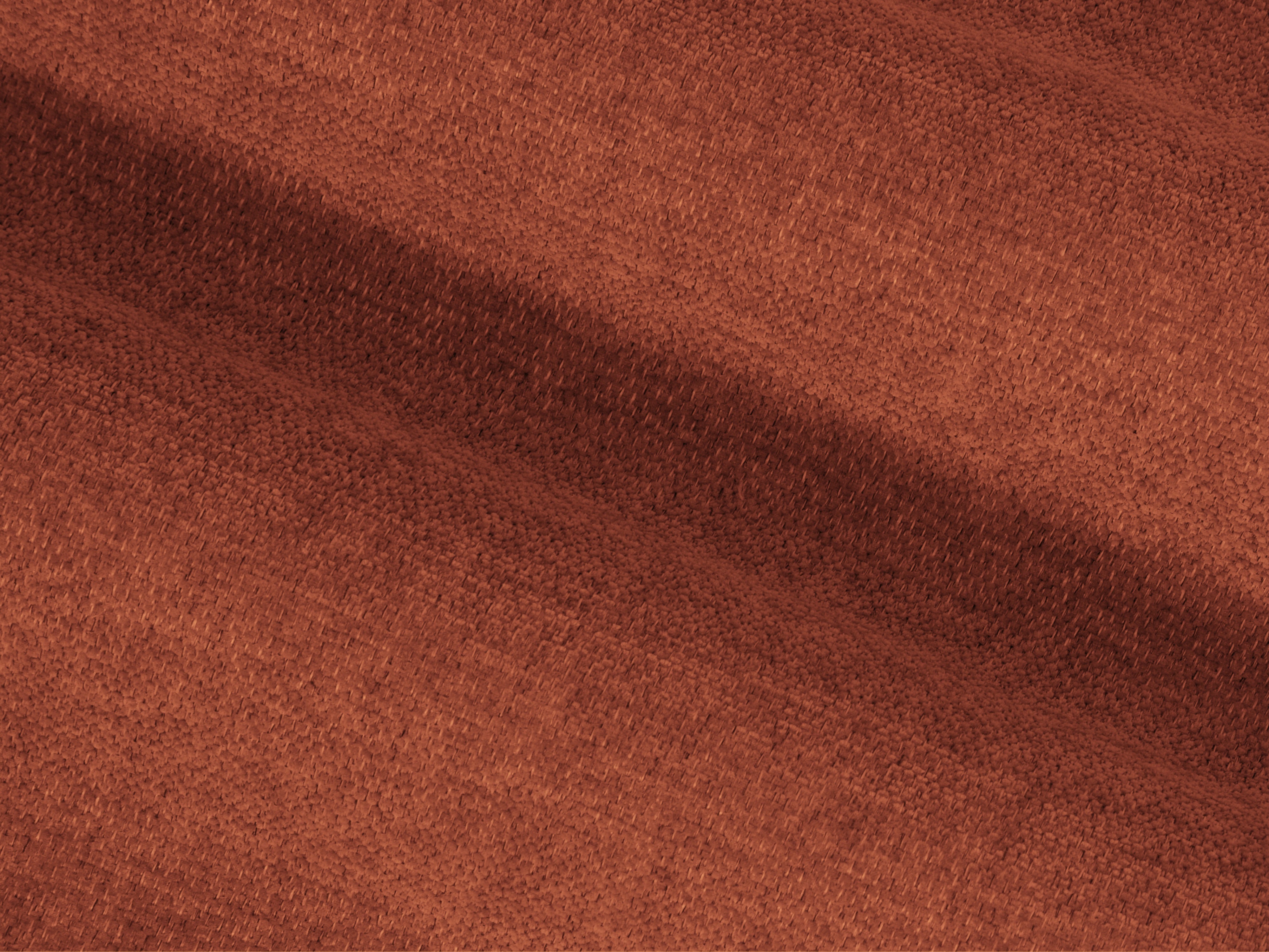 Left-sided corner sofa LISA terracotta chenille