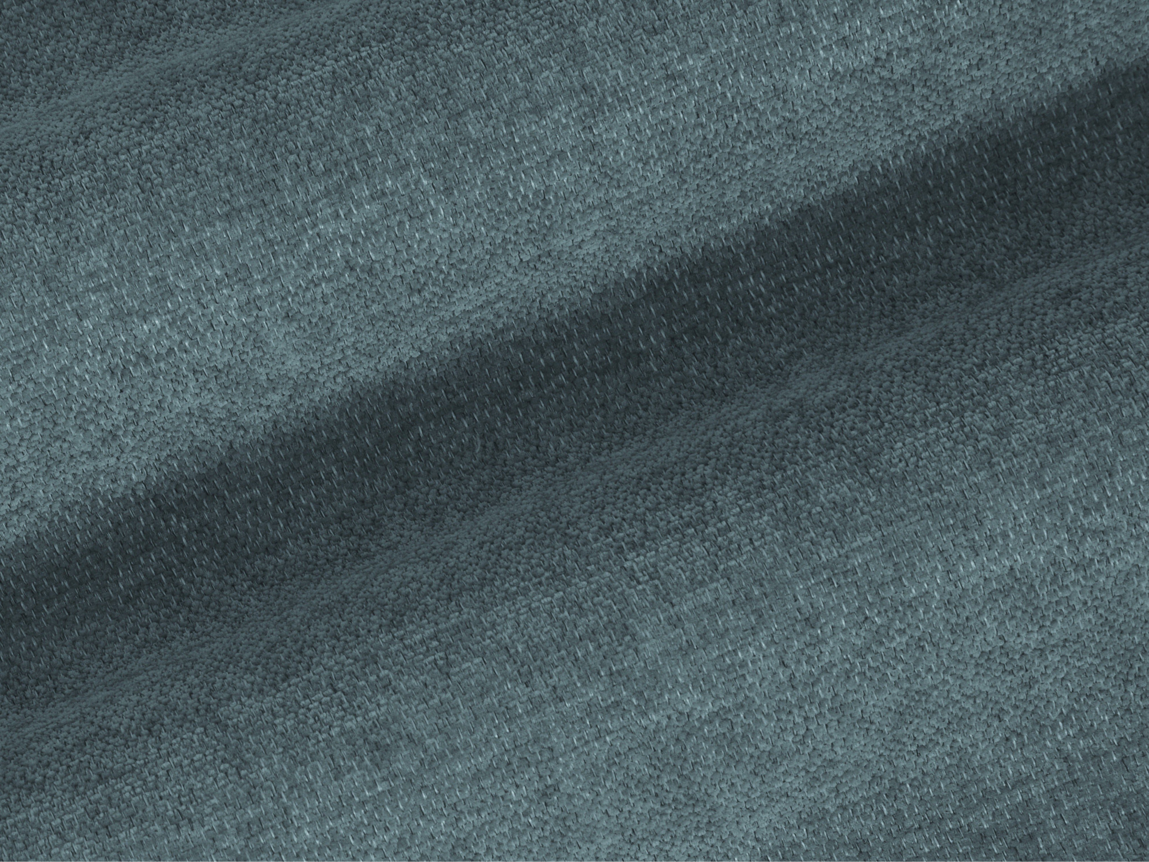 Rechtsseitige Eckcouch LISA hellblaues Chenille