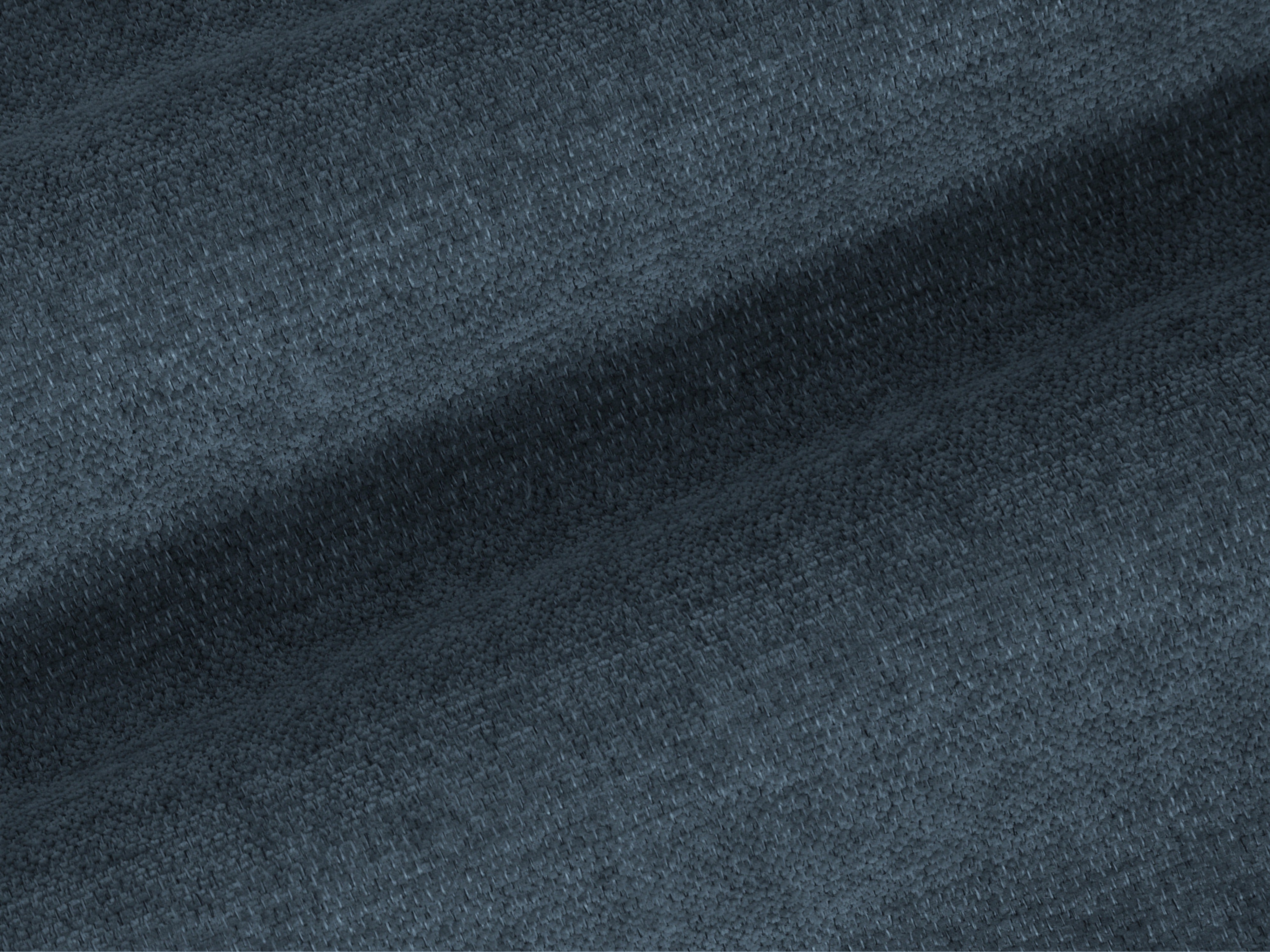 Right-hand corner sofa LISA dark blue chenille