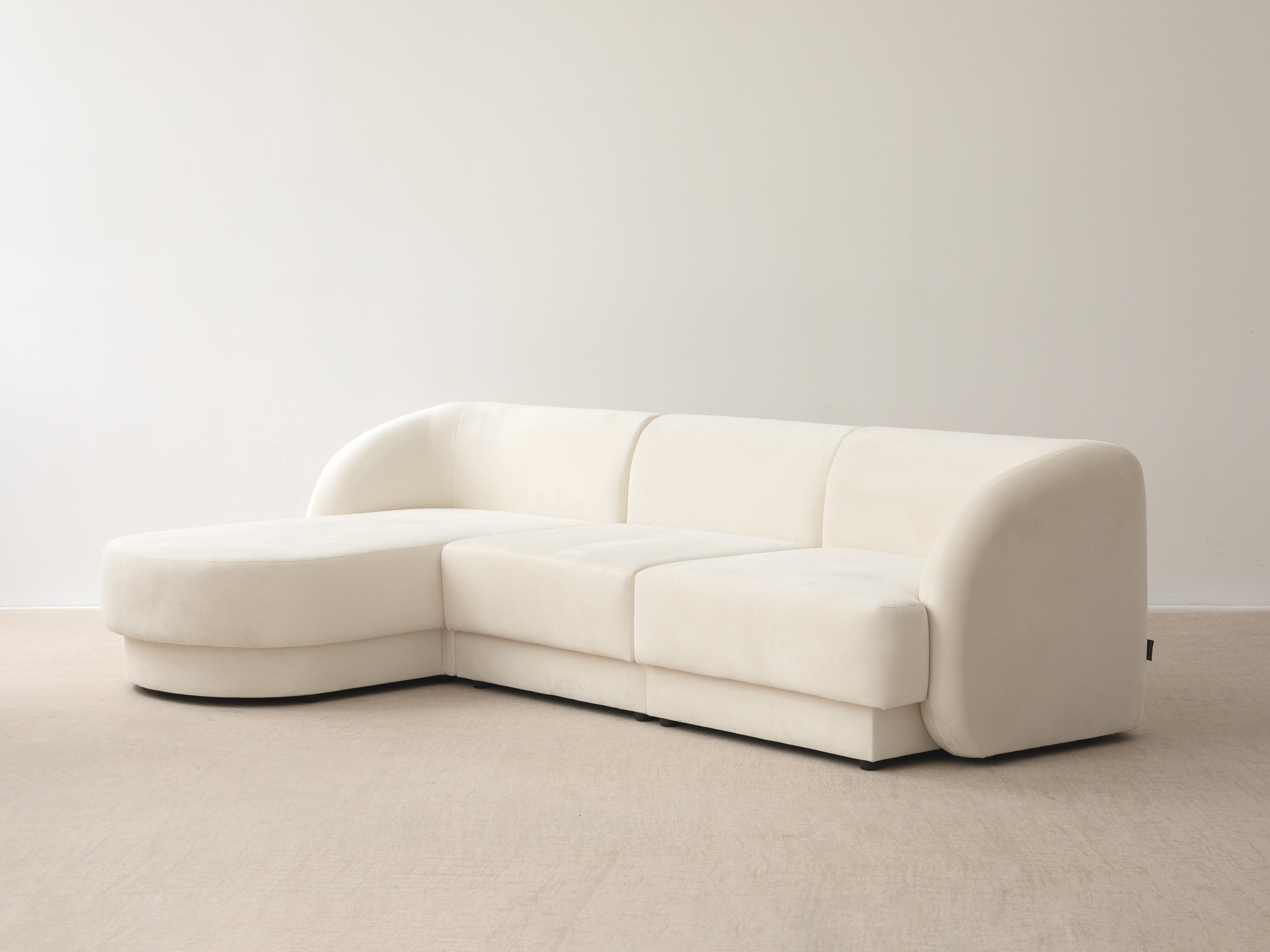 Panoramic sofa in the Miley Petrol school fabric