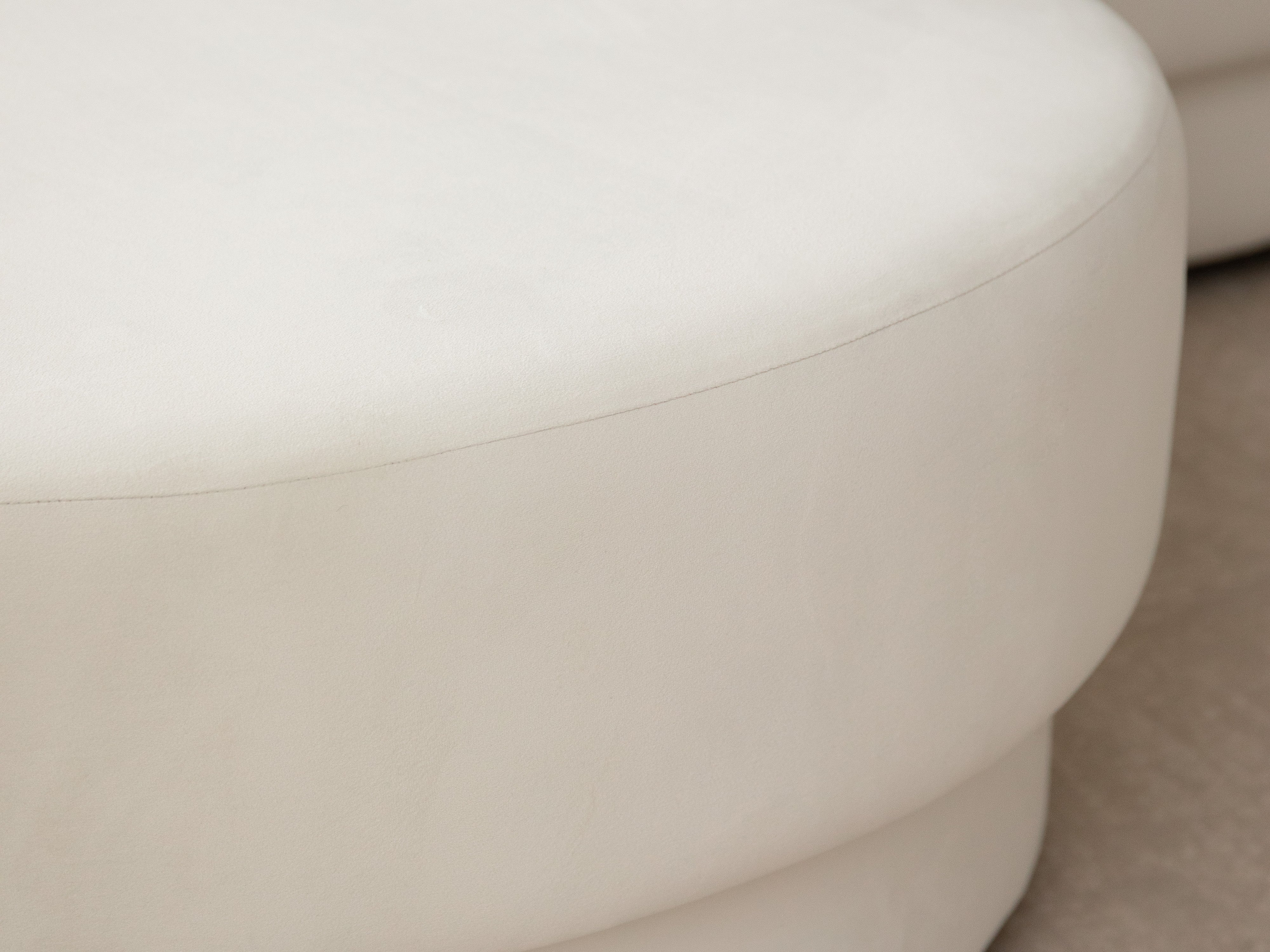 Open left-sided 4-seater sofa MILEY black chenille