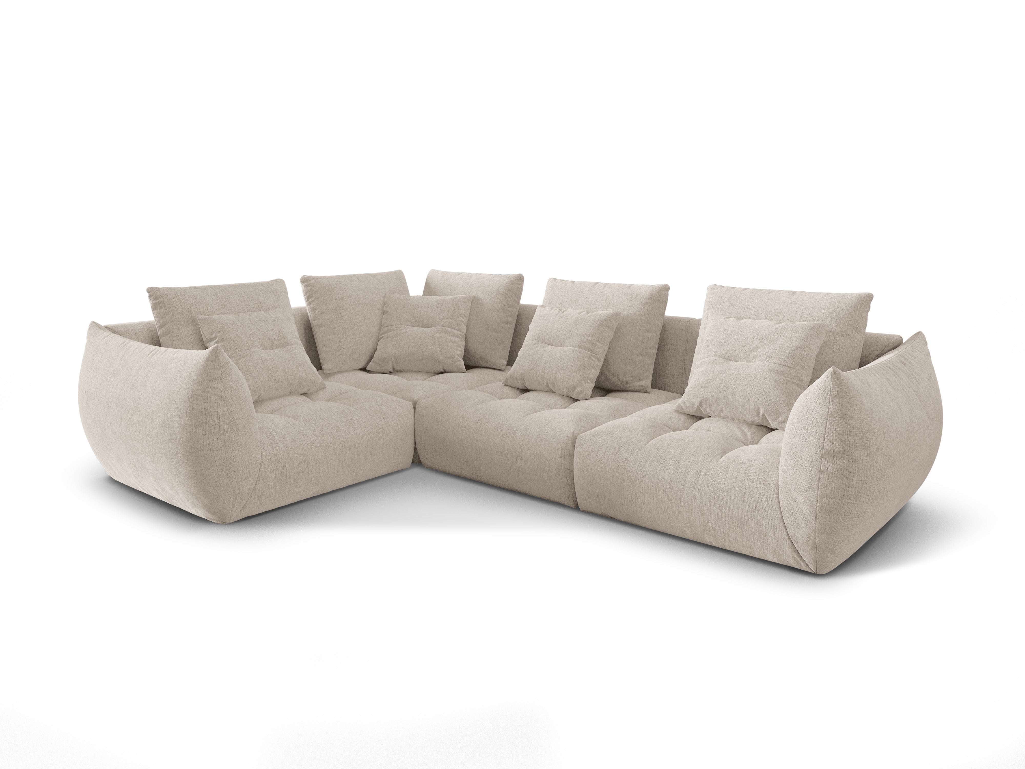Modular Left Corner Sofa, "Bloom", 3 Seats, Dark Beige, 316x216x95
Made in Europe