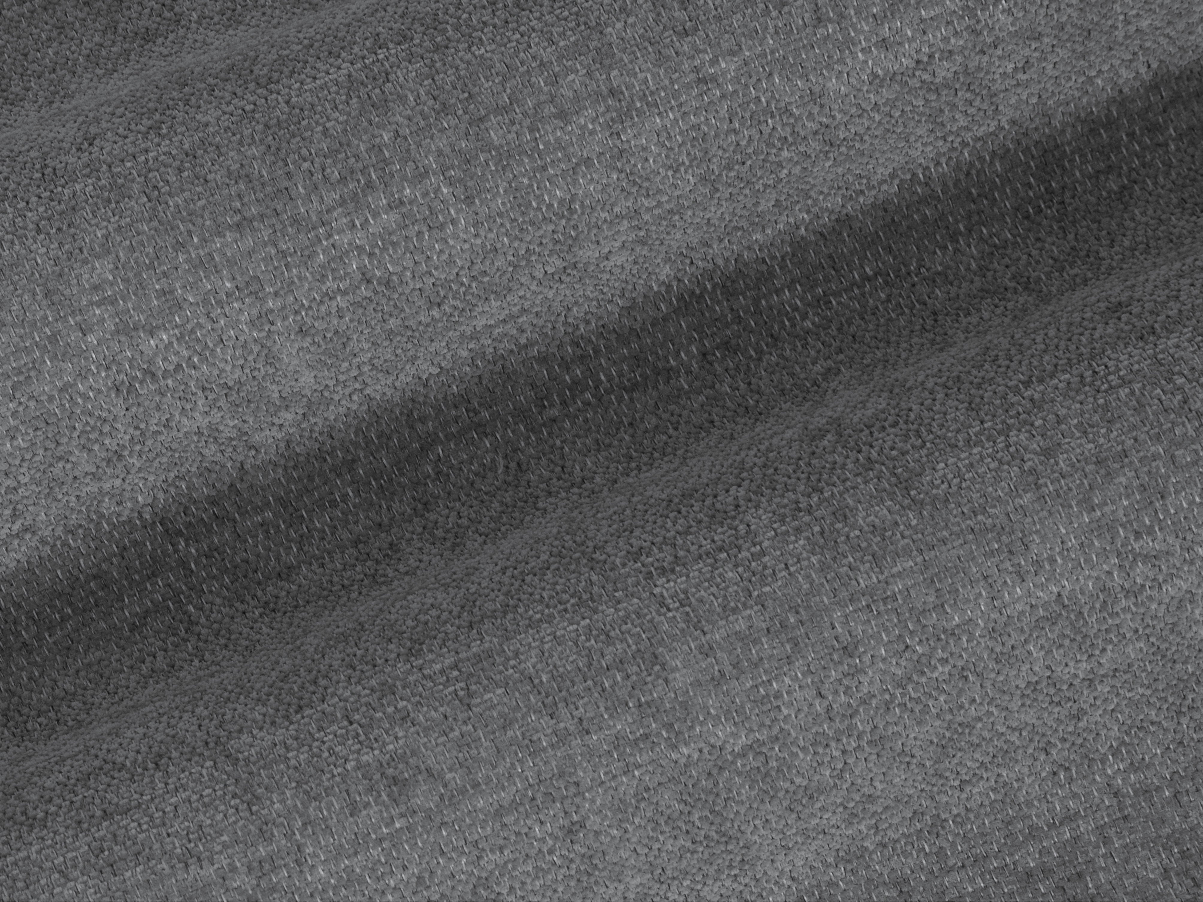 Left-facing L-shaped corner sofa BEMY gray chenille