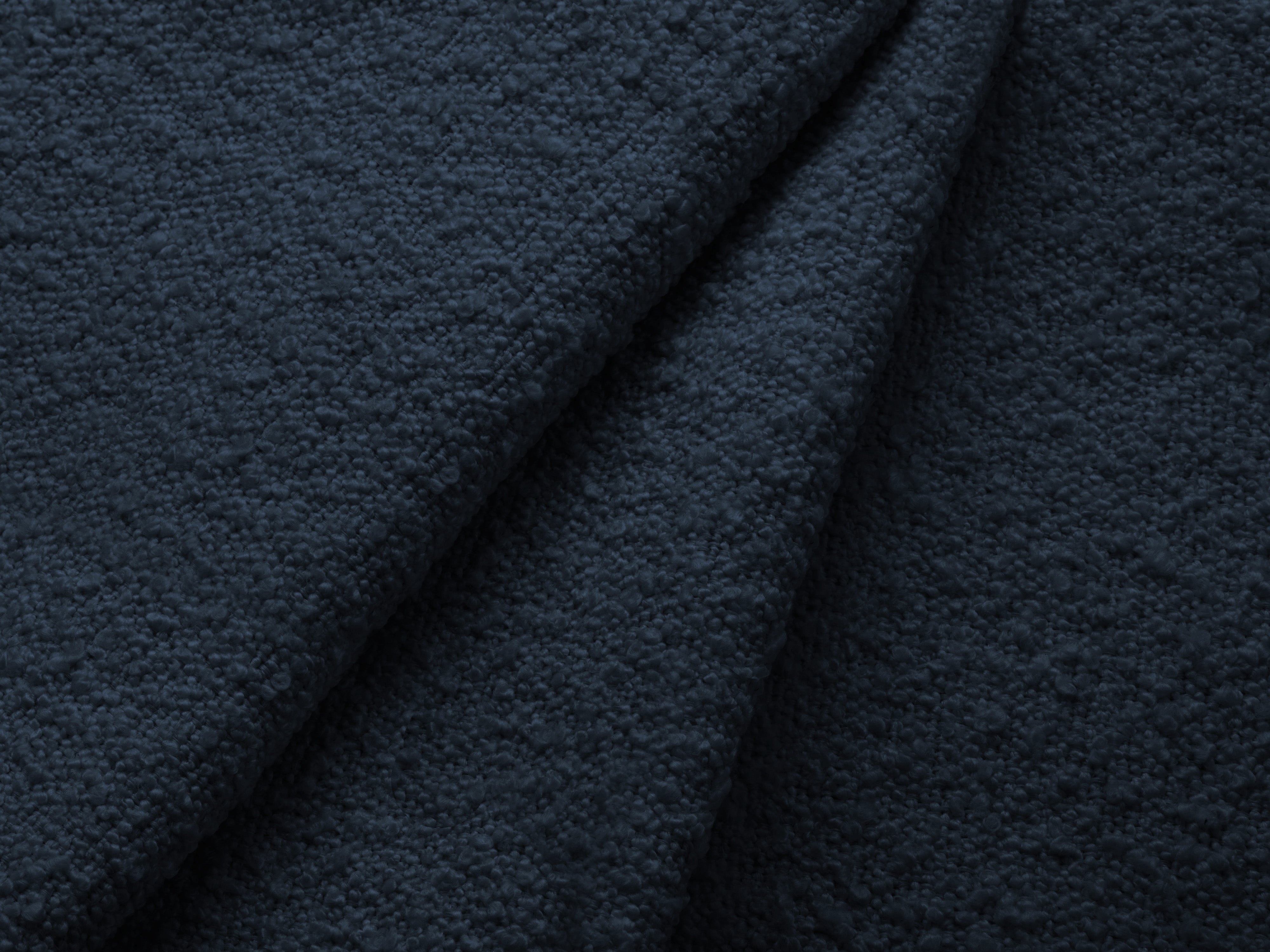 Rectangular pouf KATE navy boucle