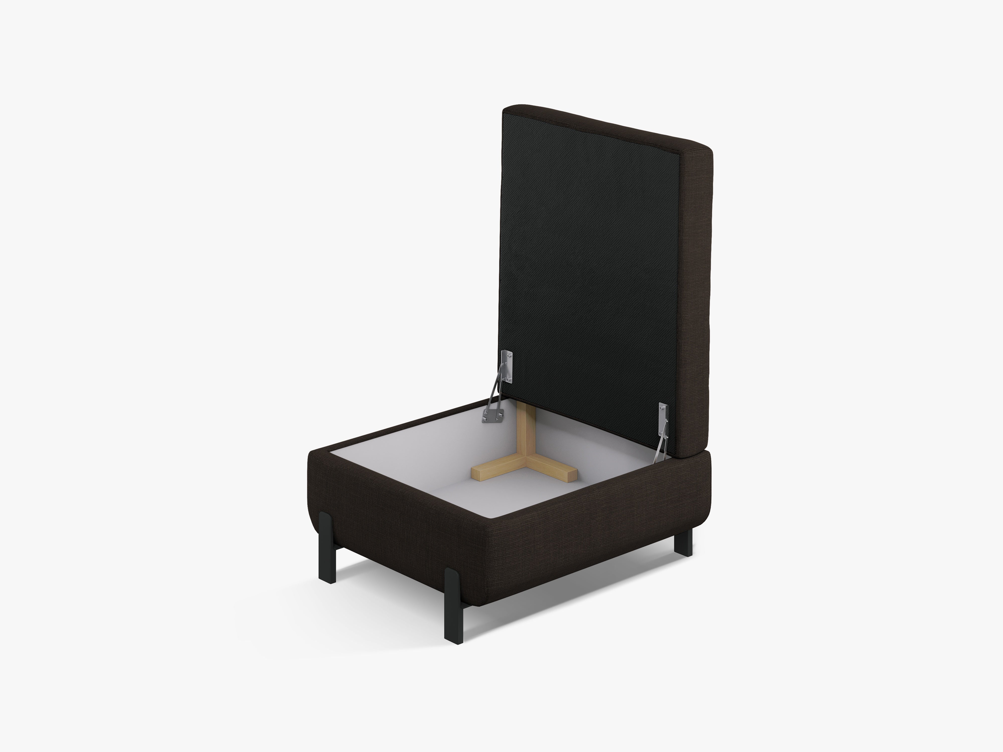 PUF mit Box, "Gloria", 1 Sitz, Dunkelgrau, 87x72x46
In Europa gemacht