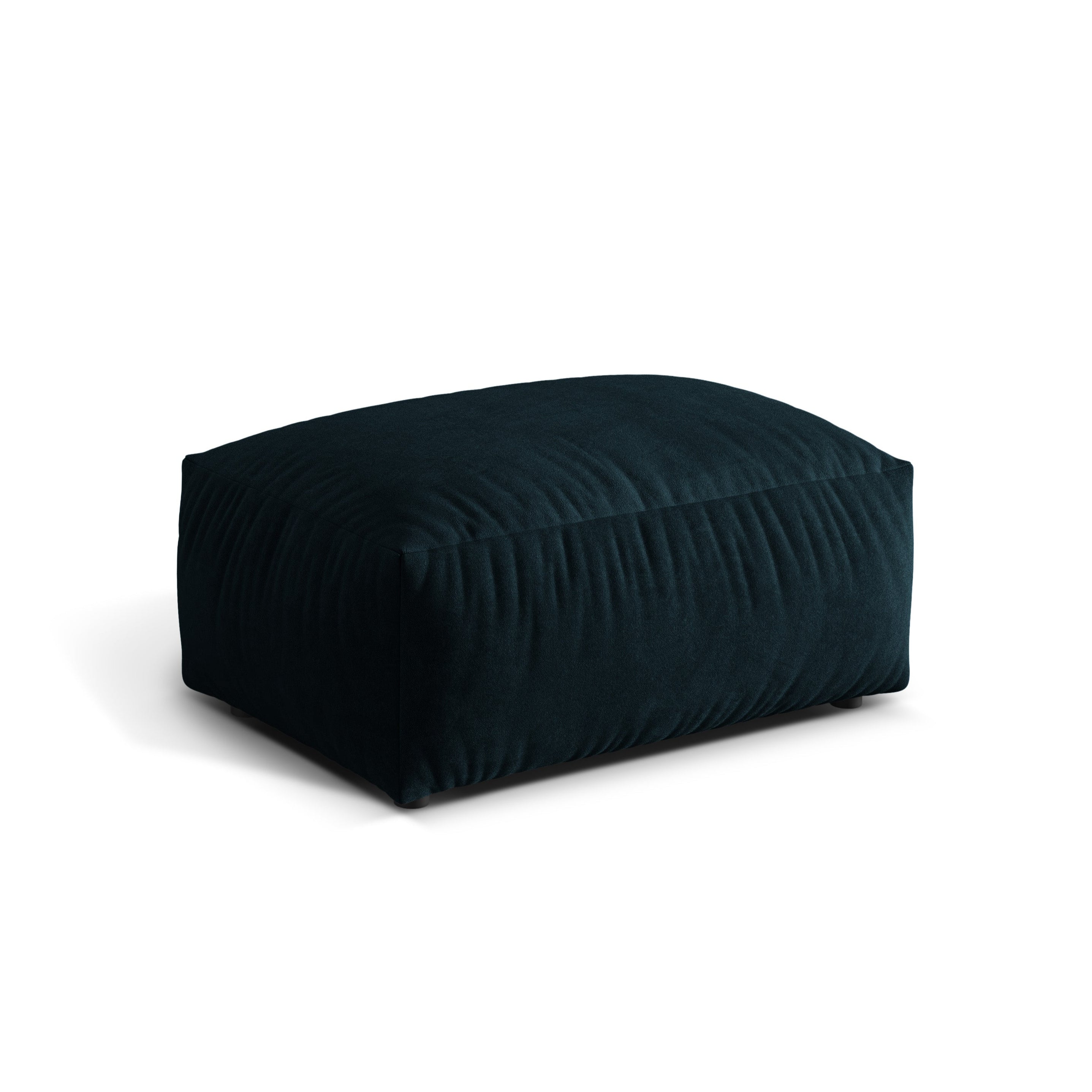 Martina Velvet Pouf Navy Blue Benzin