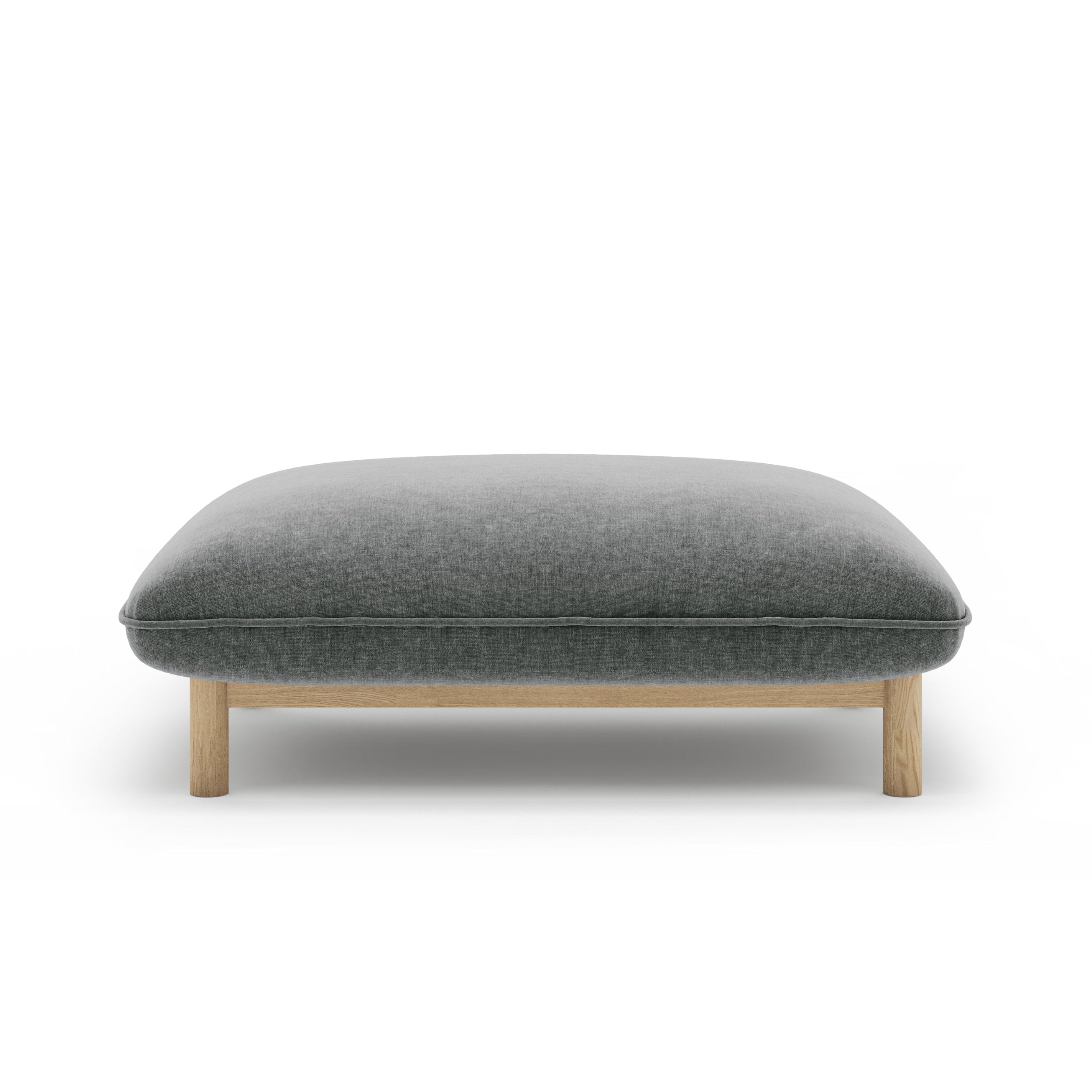 ADA dark gray pouf chenille