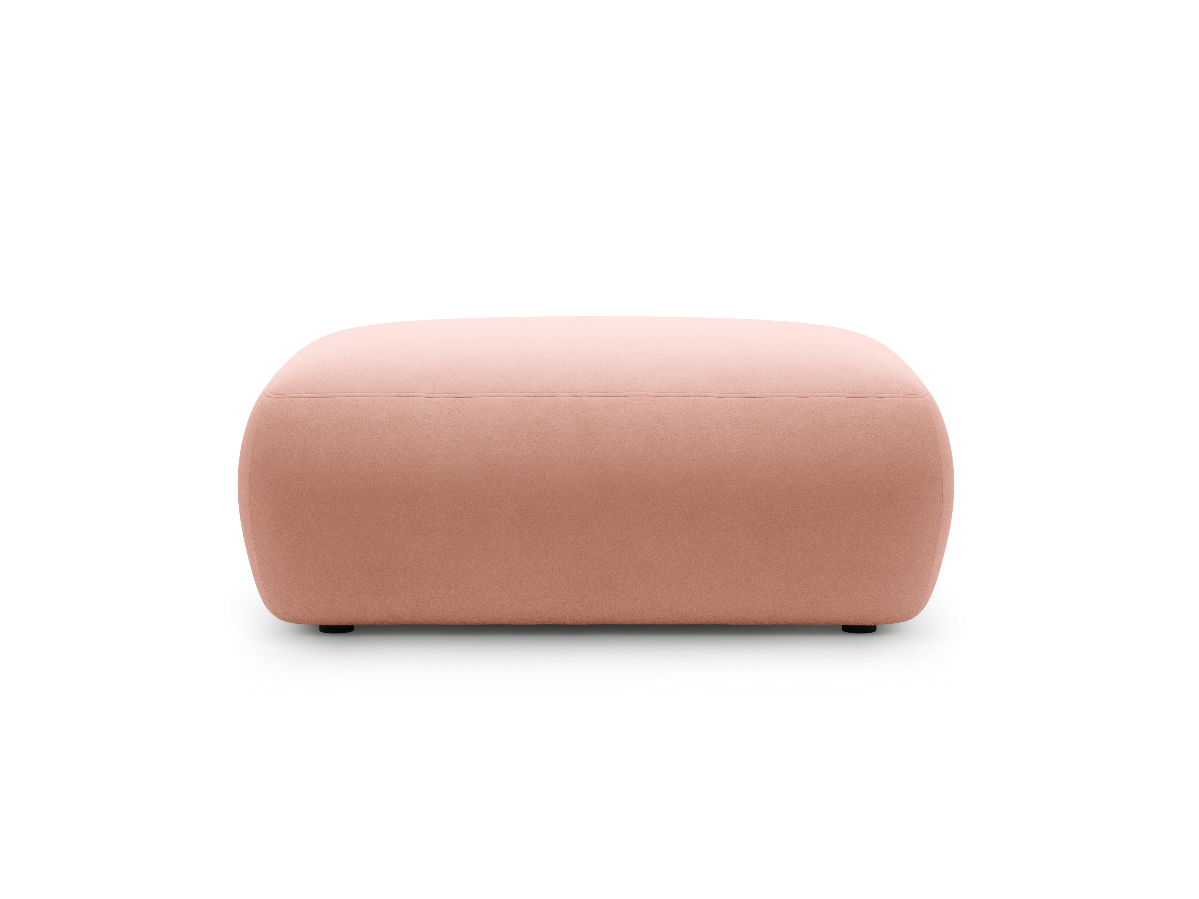 Rectangular Velvet Pouf KATE Pink