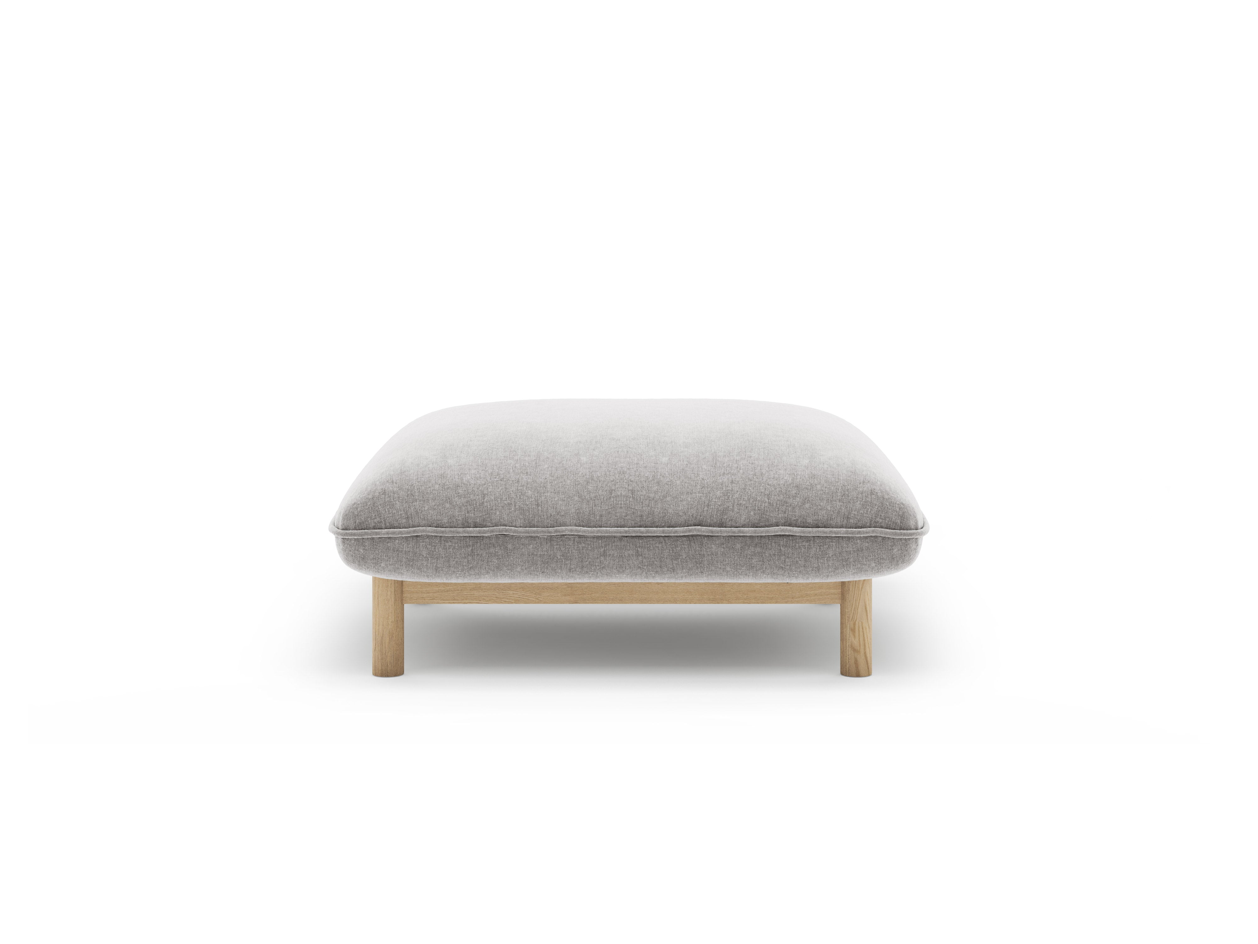 Puf ADA hellgrau Chenille