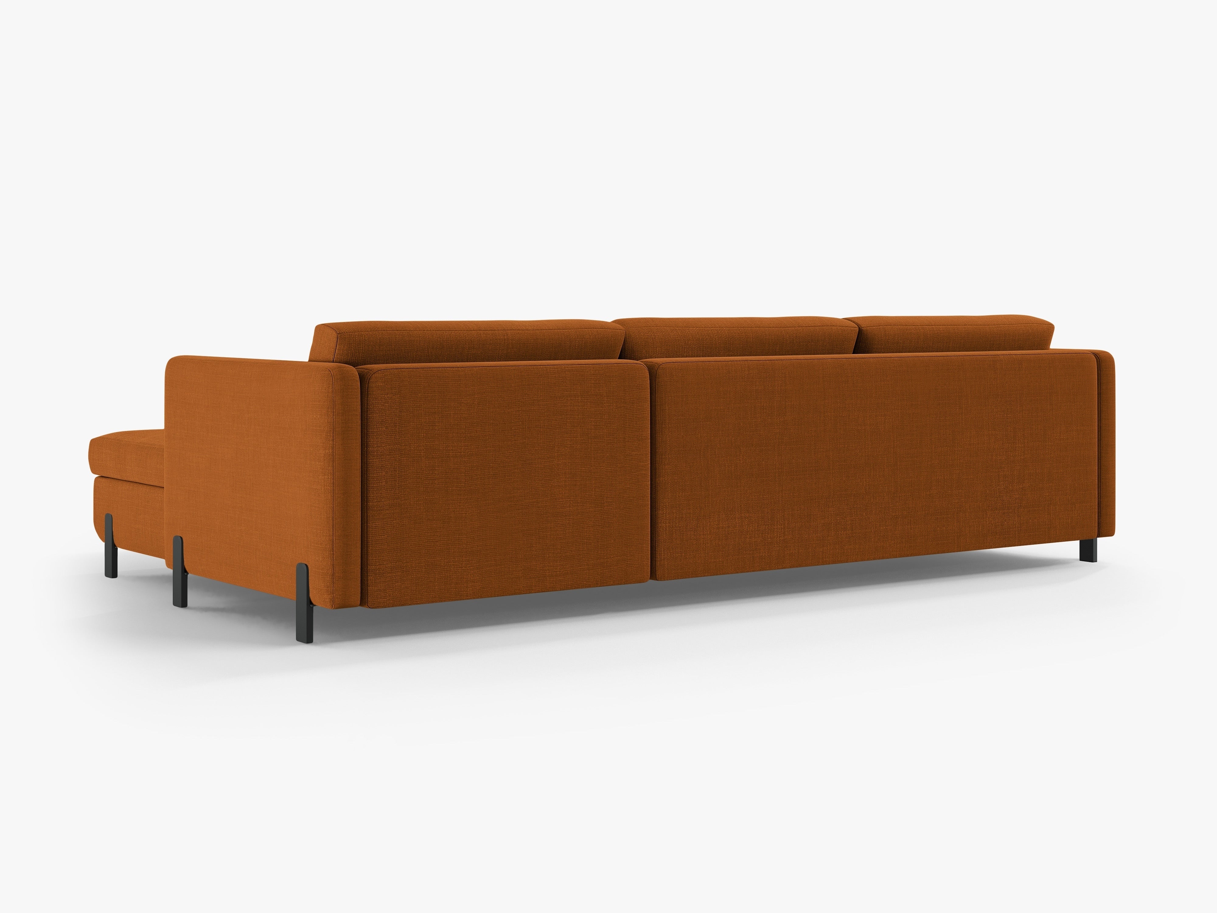 Right Corner Sofa with Bed Function and Box, "Gloria", 5 Seats, Brick, 280x170x80
Made in Europe