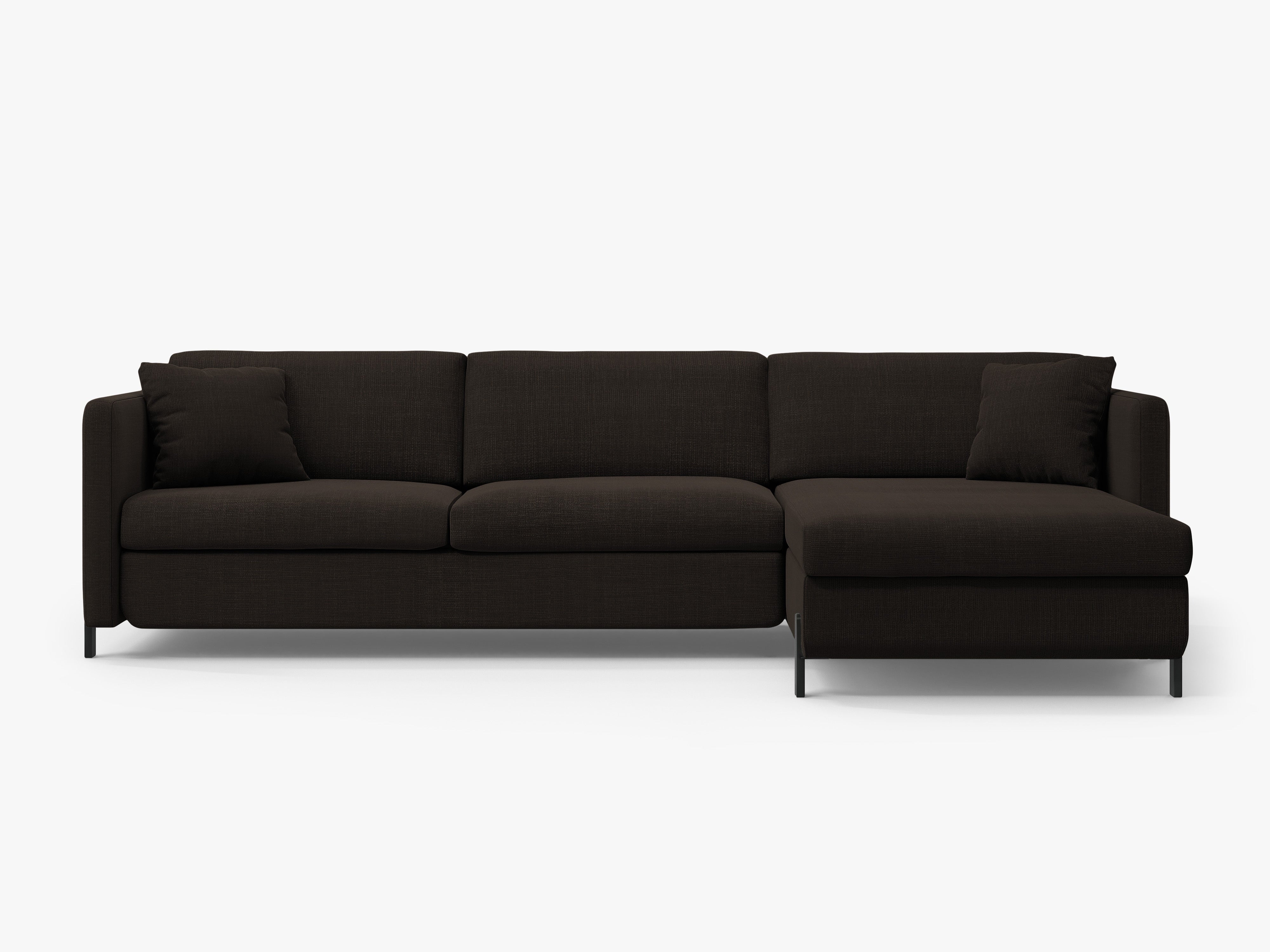 Right Corner Sofa with Bed Function and Box, "Gloria", 5 Seats, Dark Gray, 280x170x80
Made in Europe